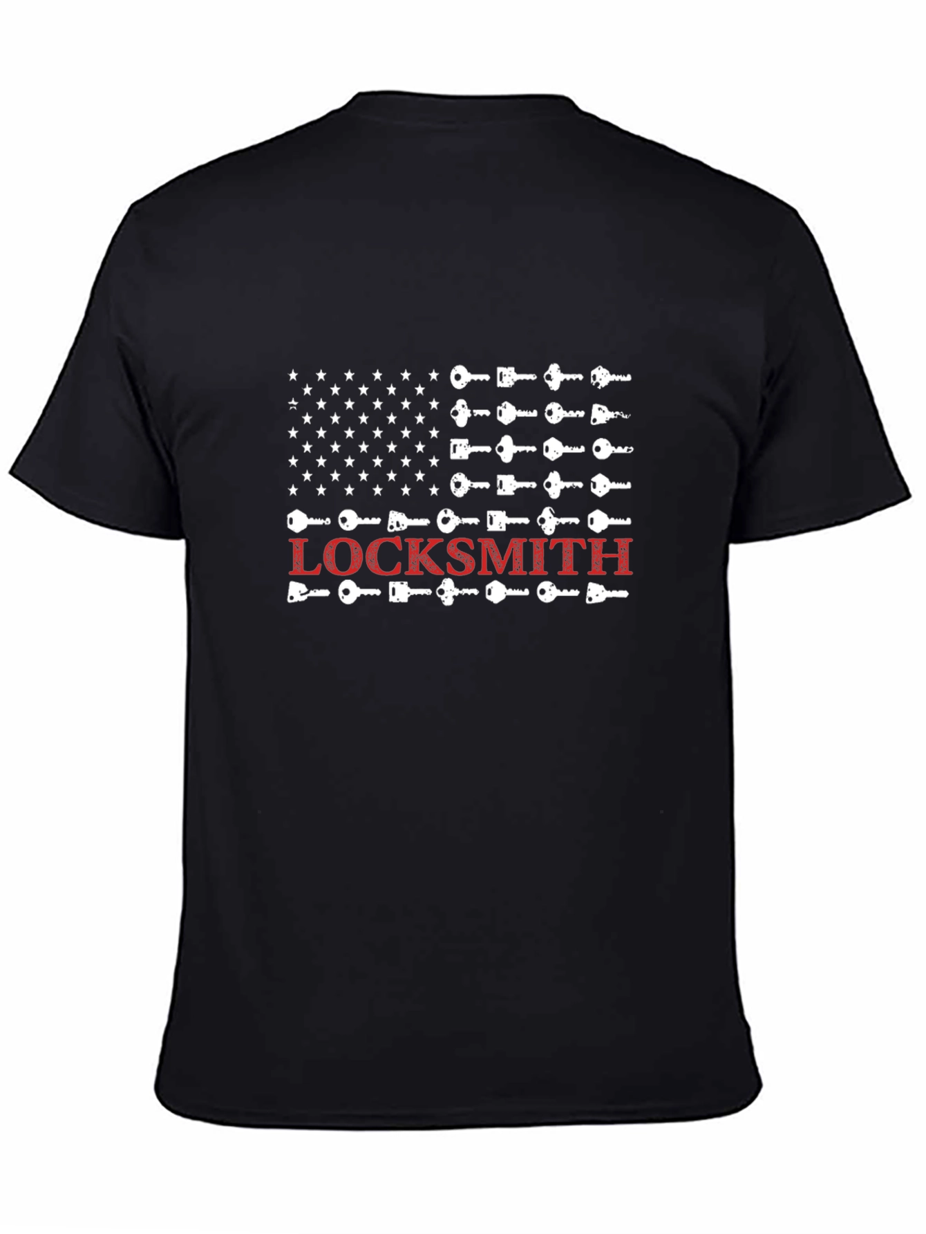 Locksmith Flag T-Shirt - Key Design