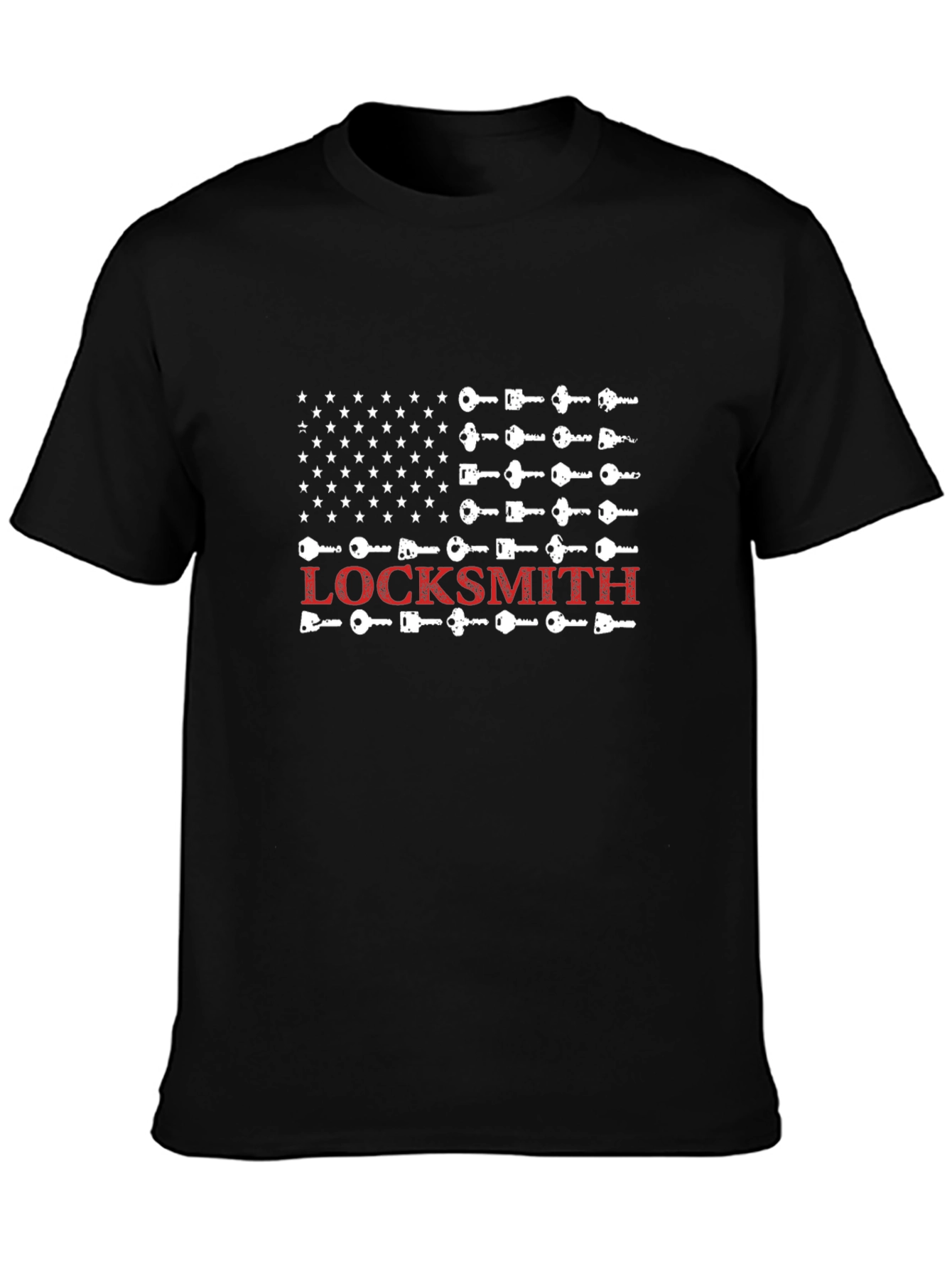 Locksmith Flag T-Shirt - Key Design