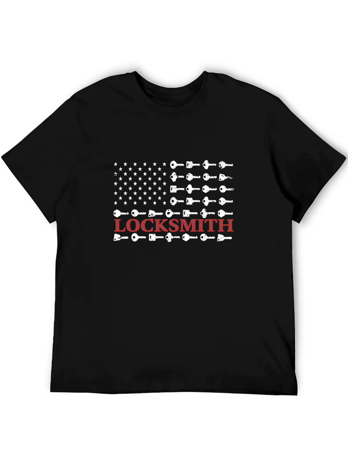Locksmith Flag T-Shirt - Key Design