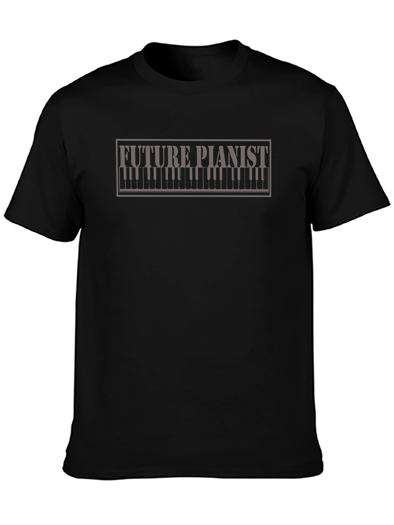 Future Pianist T-Shirt - Black Cotton Tee
