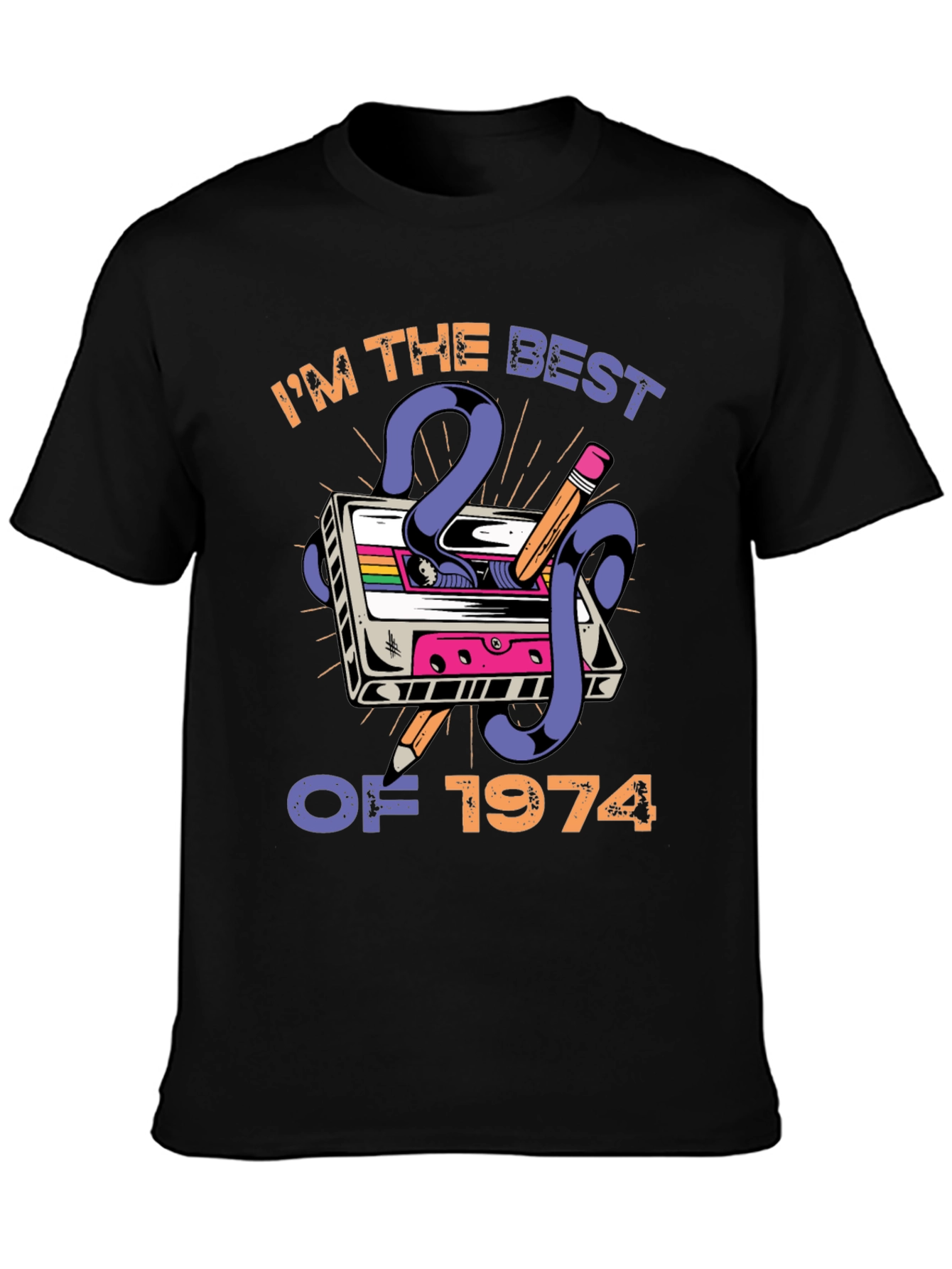 Best of 1974 Cassette Tape Graphic Tee