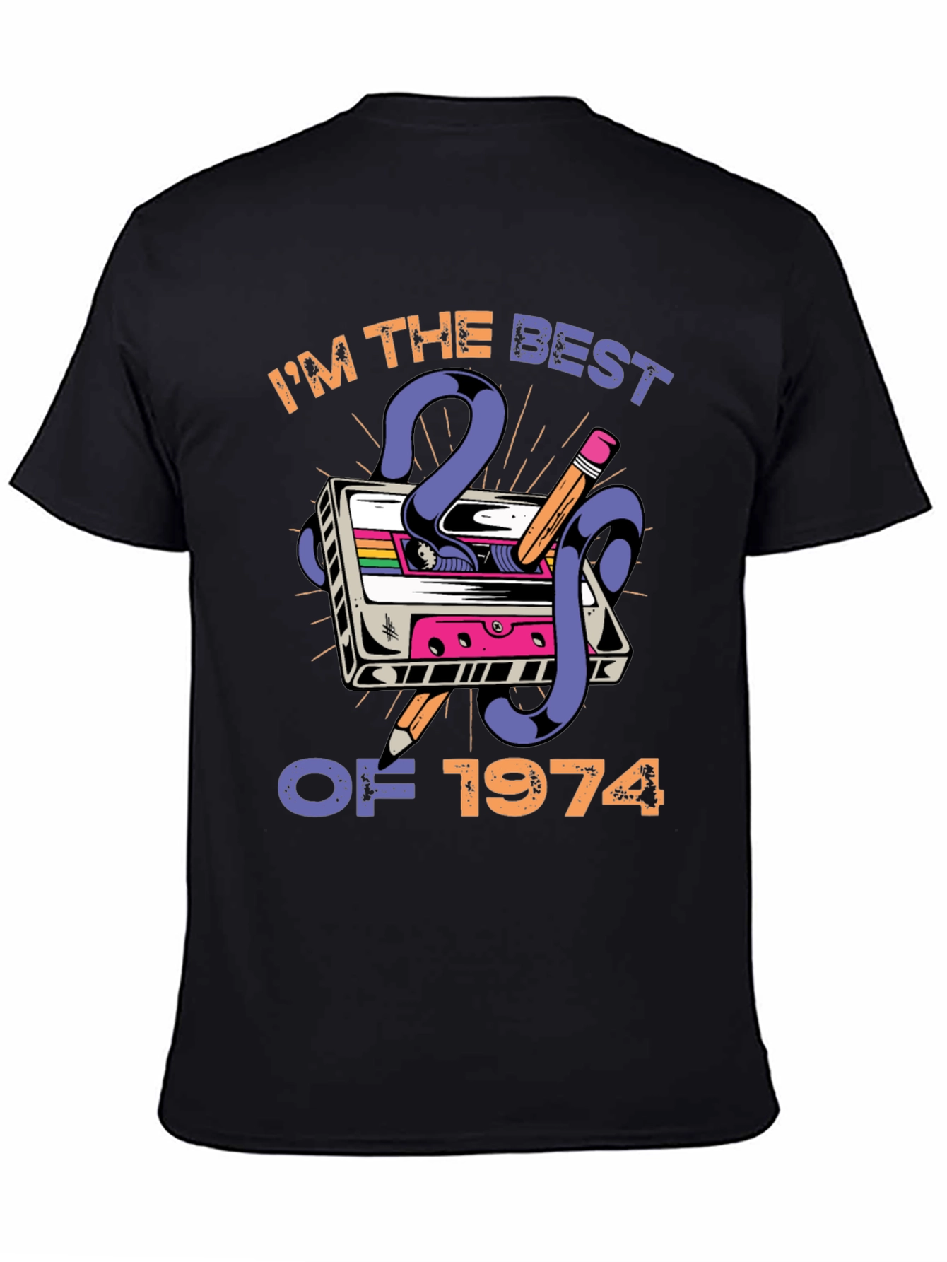 Best of 1974 Cassette Tape Graphic Tee