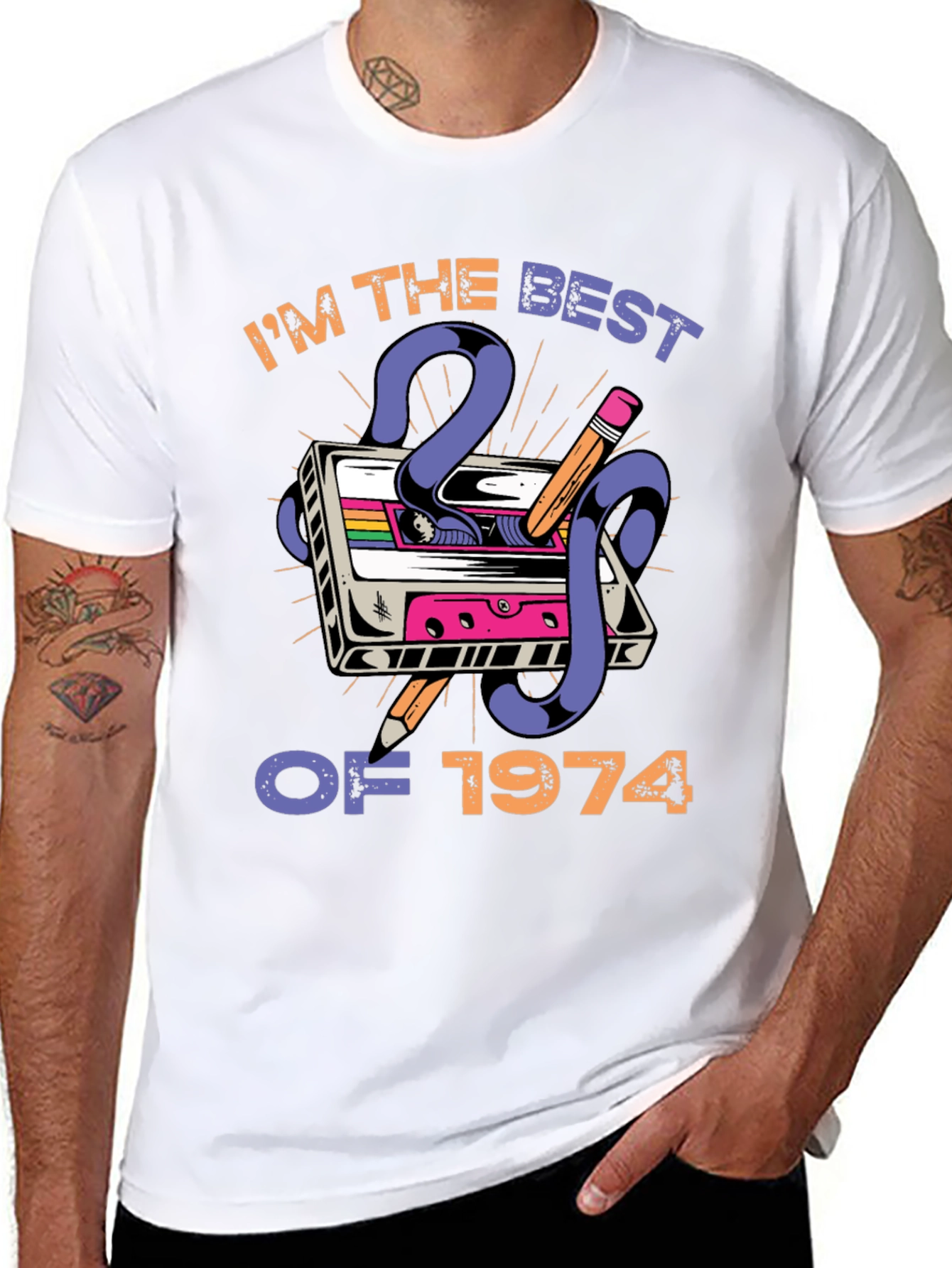 Best of 1974 Cassette Tape Graphic Tee