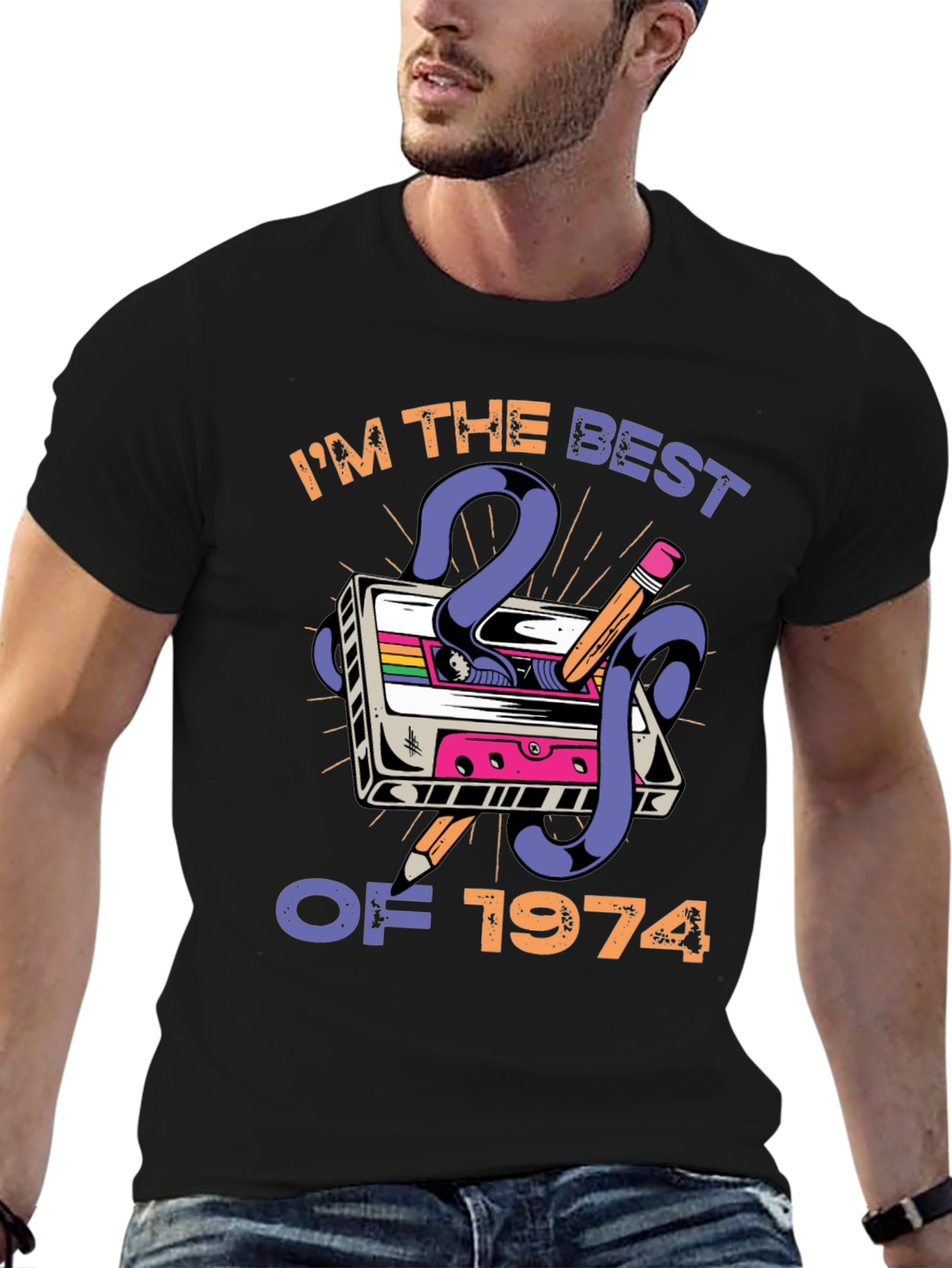 Best of 1974 Cassette Tape Graphic Tee
