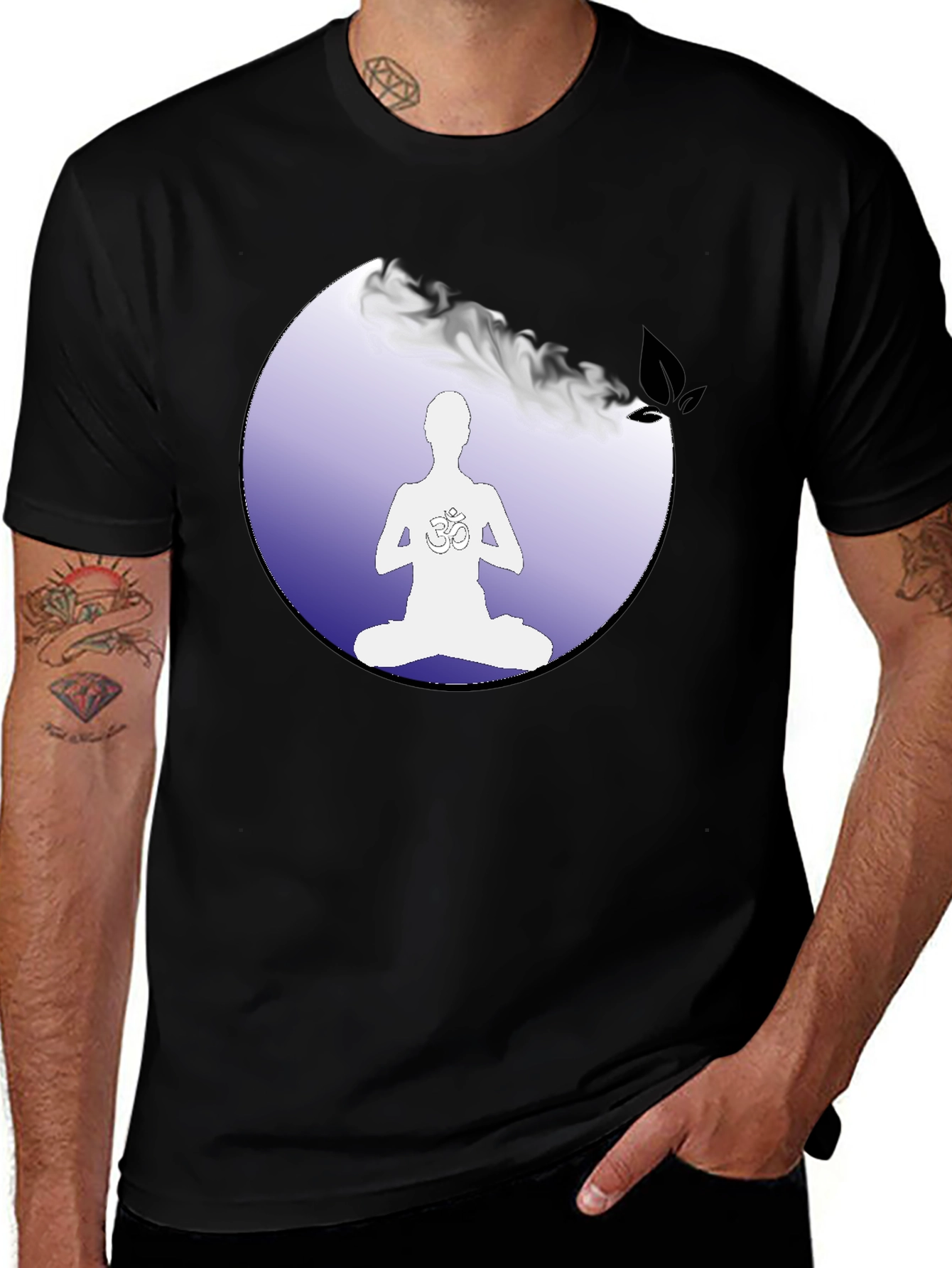 Yoga Meditation T-Shirt - Om Symbol Chakra Spiritual Tee