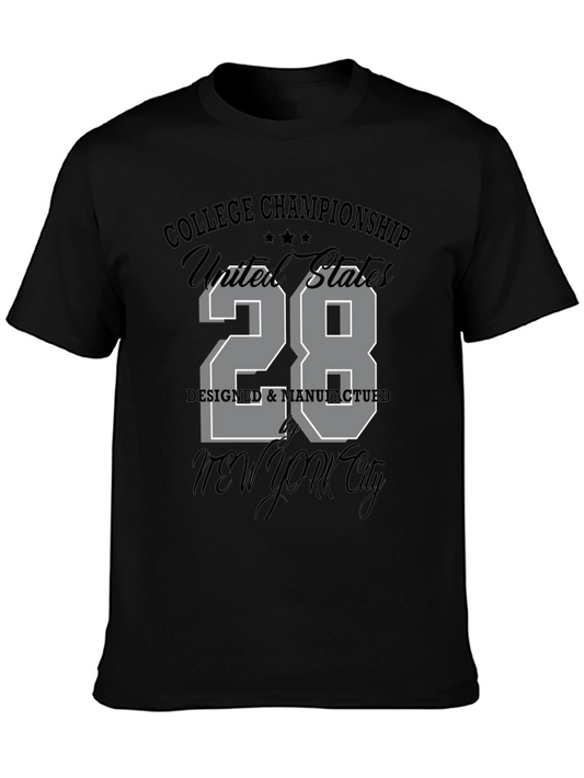 College Championship United States T-Shirt - Black