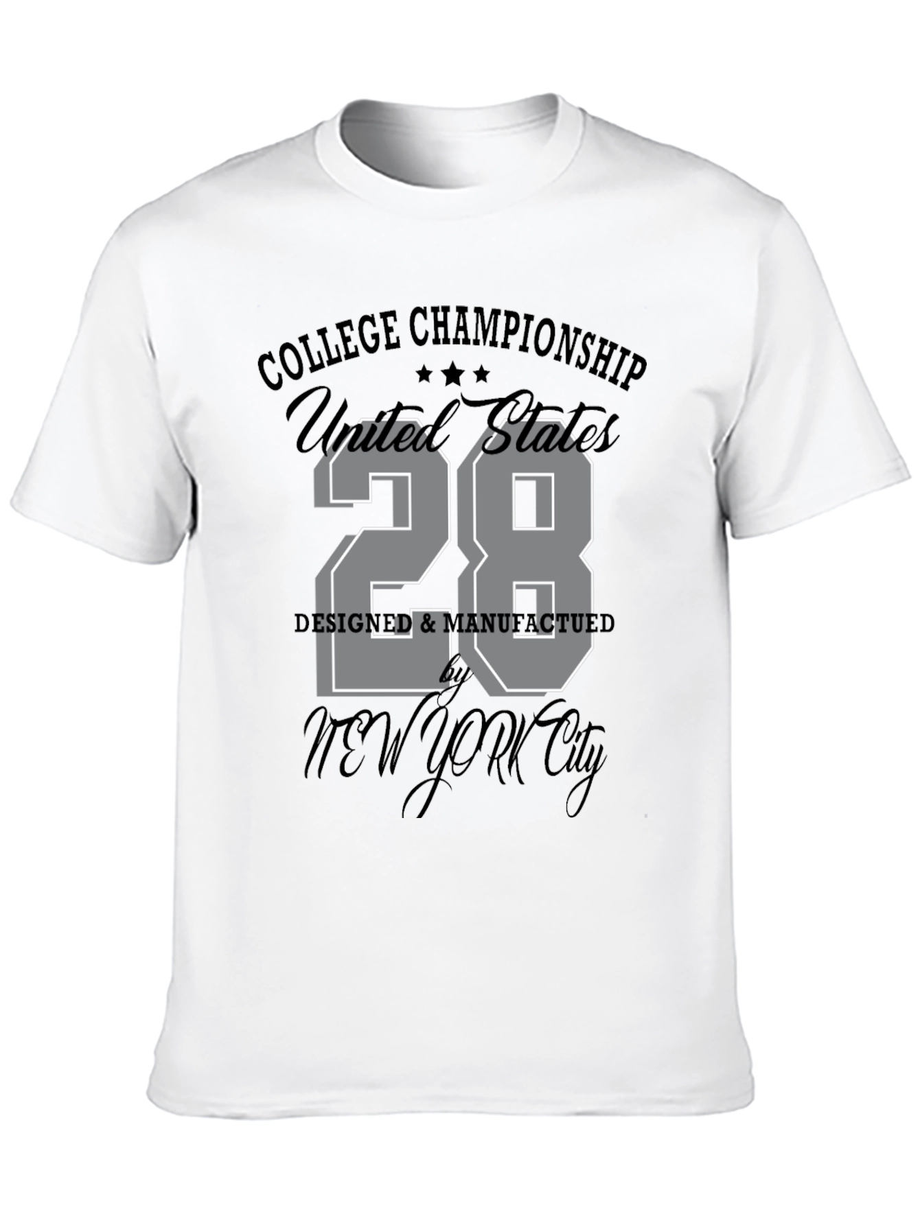 College Championship United States T-Shirt - Black