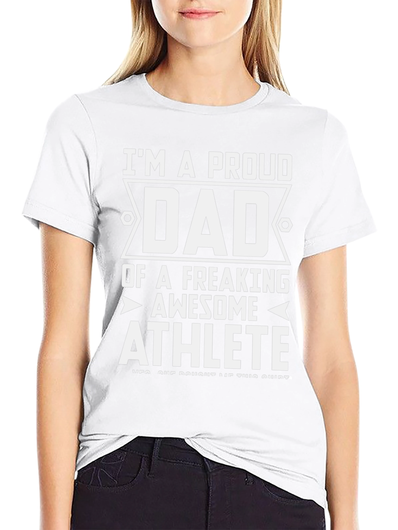 Proud Dad Athlete Graphic Tee