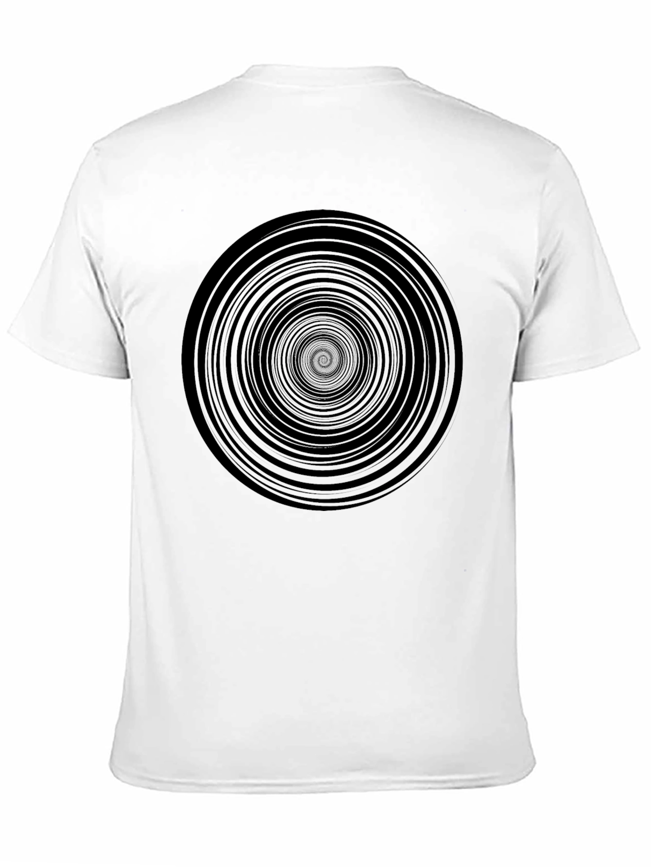 Hypnotic Spiral Black Graphic Tee