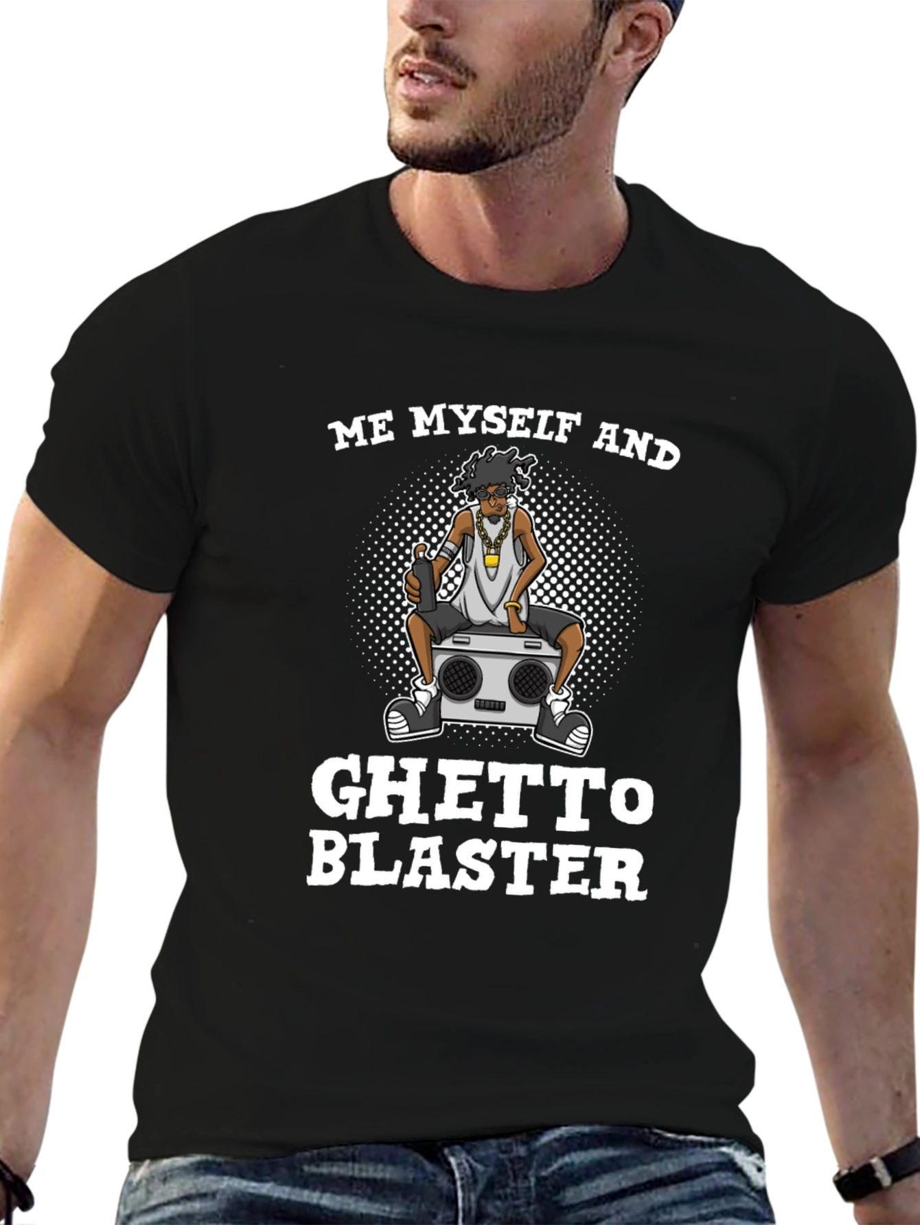 Ghetto Blaster T-Shirt - Unisex Crew Neck
