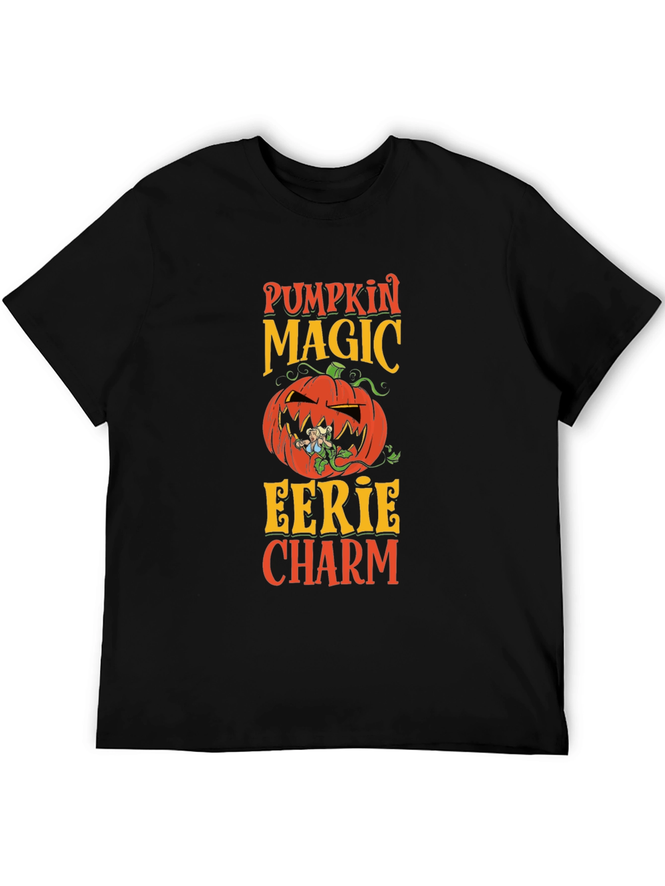 Pumpkin Magic Eerie Charm Halloween T-Shirt