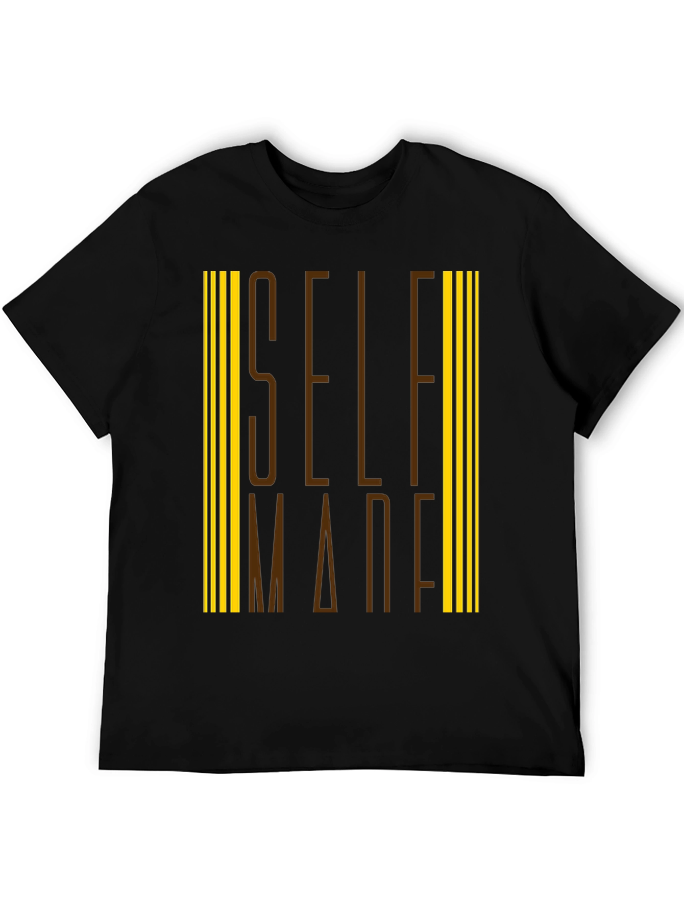 Self Made Graphic Tee - Black Cotton Blend