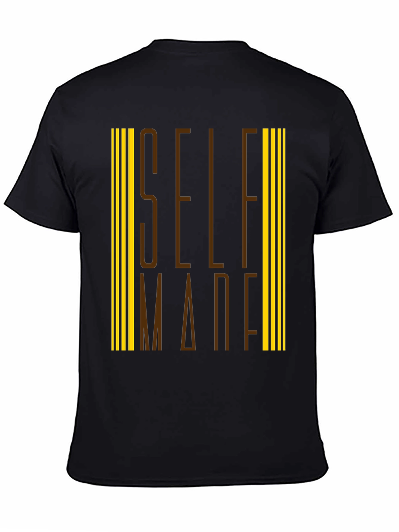 Self Made Graphic Tee - Black Cotton Blend