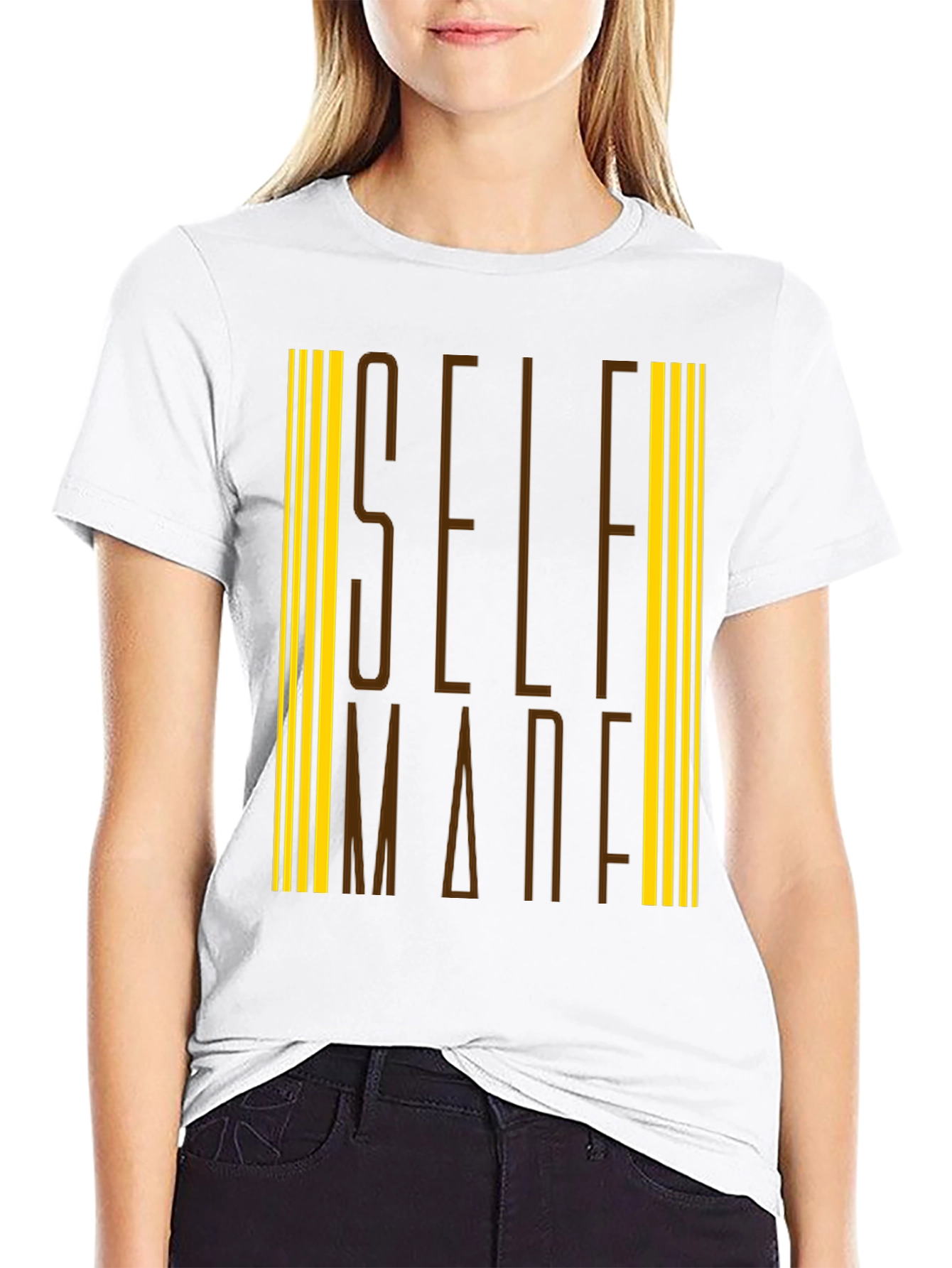 Self Made Graphic Tee - Black Cotton Blend