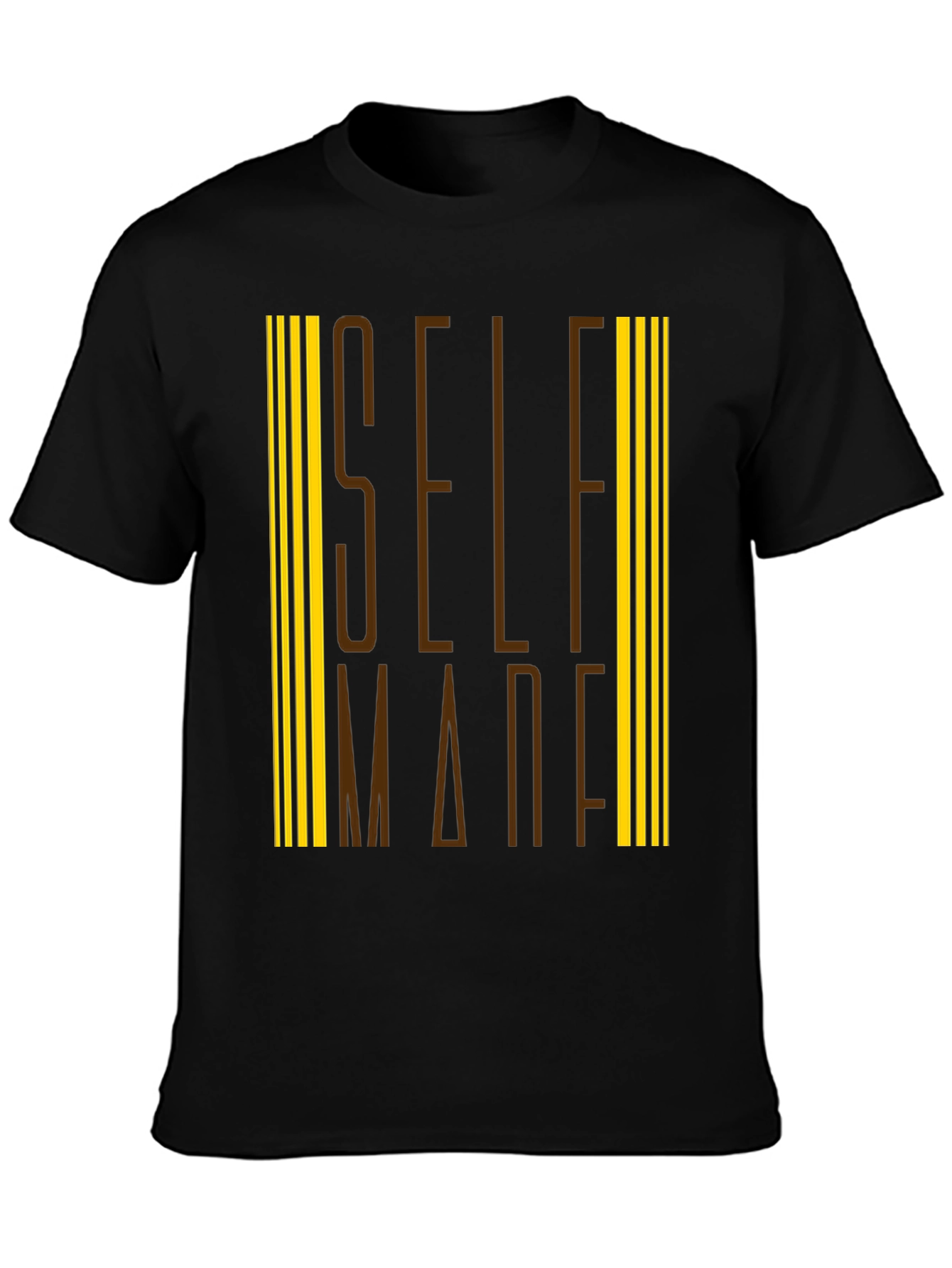 Self Made Graphic Tee - Black Cotton Blend