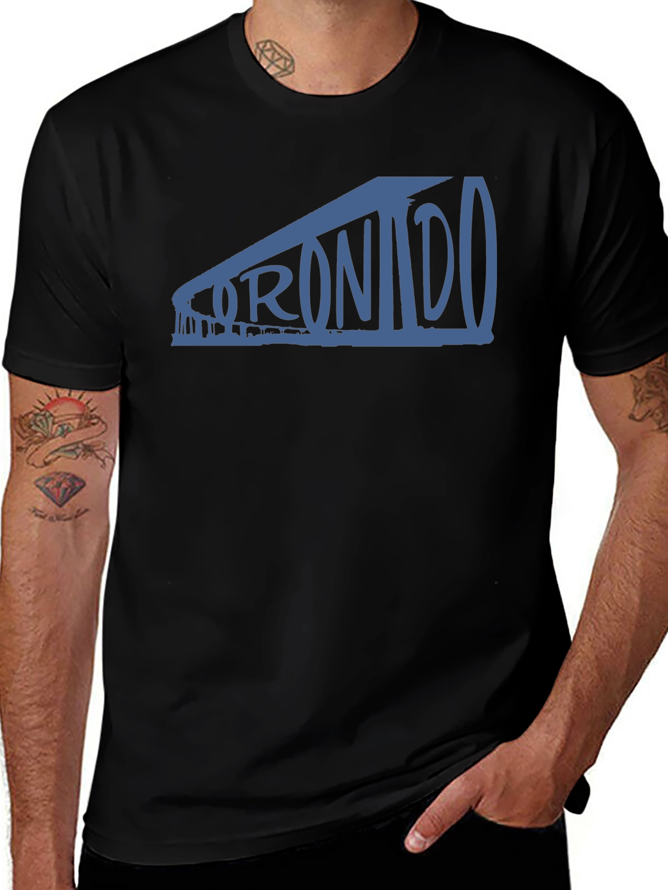 Toronto Graphic Print Black T-Shirt