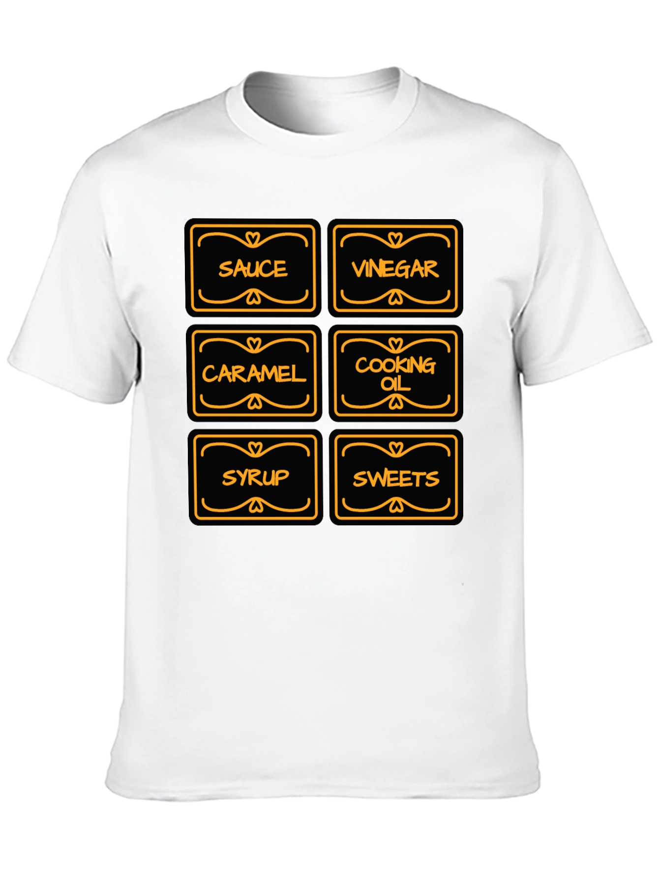 Funny Retro Kitchen Labels Mens T-Shirt
