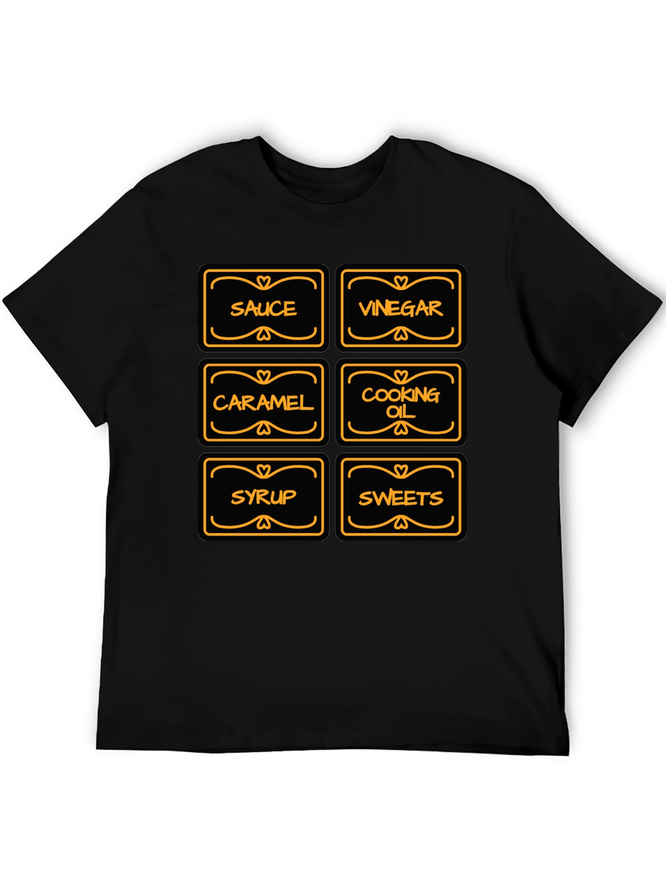 Funny Retro Kitchen Labels Mens T-Shirt