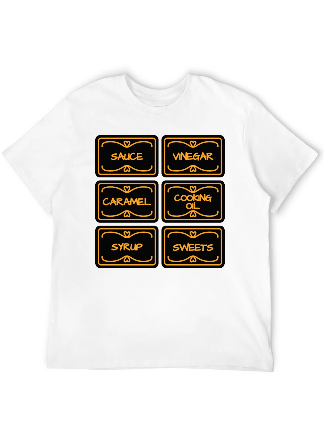 Funny Retro Kitchen Labels Mens T-Shirt