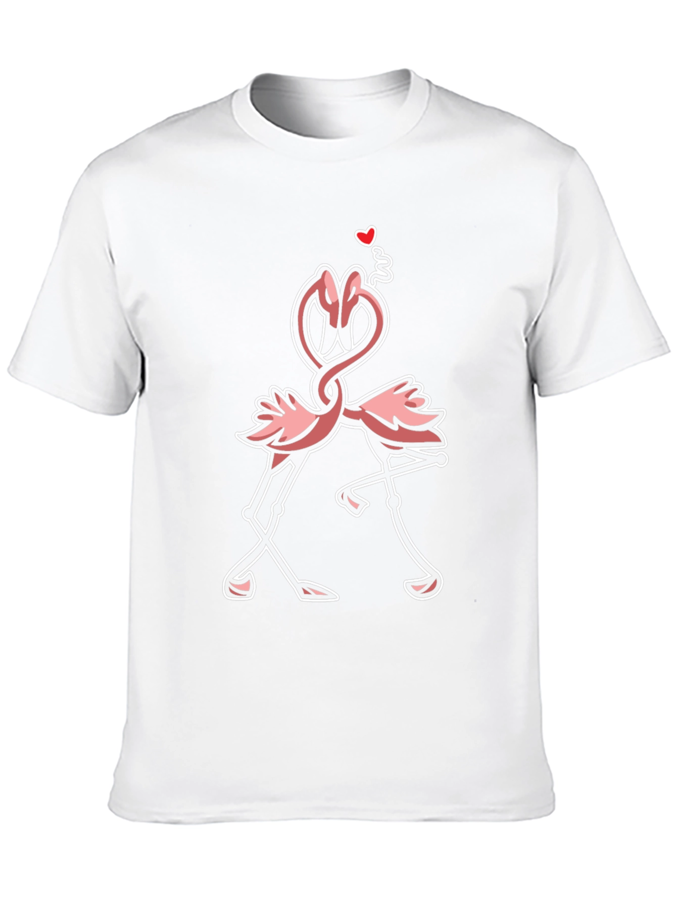 Flamingo Love Black T-Shirt