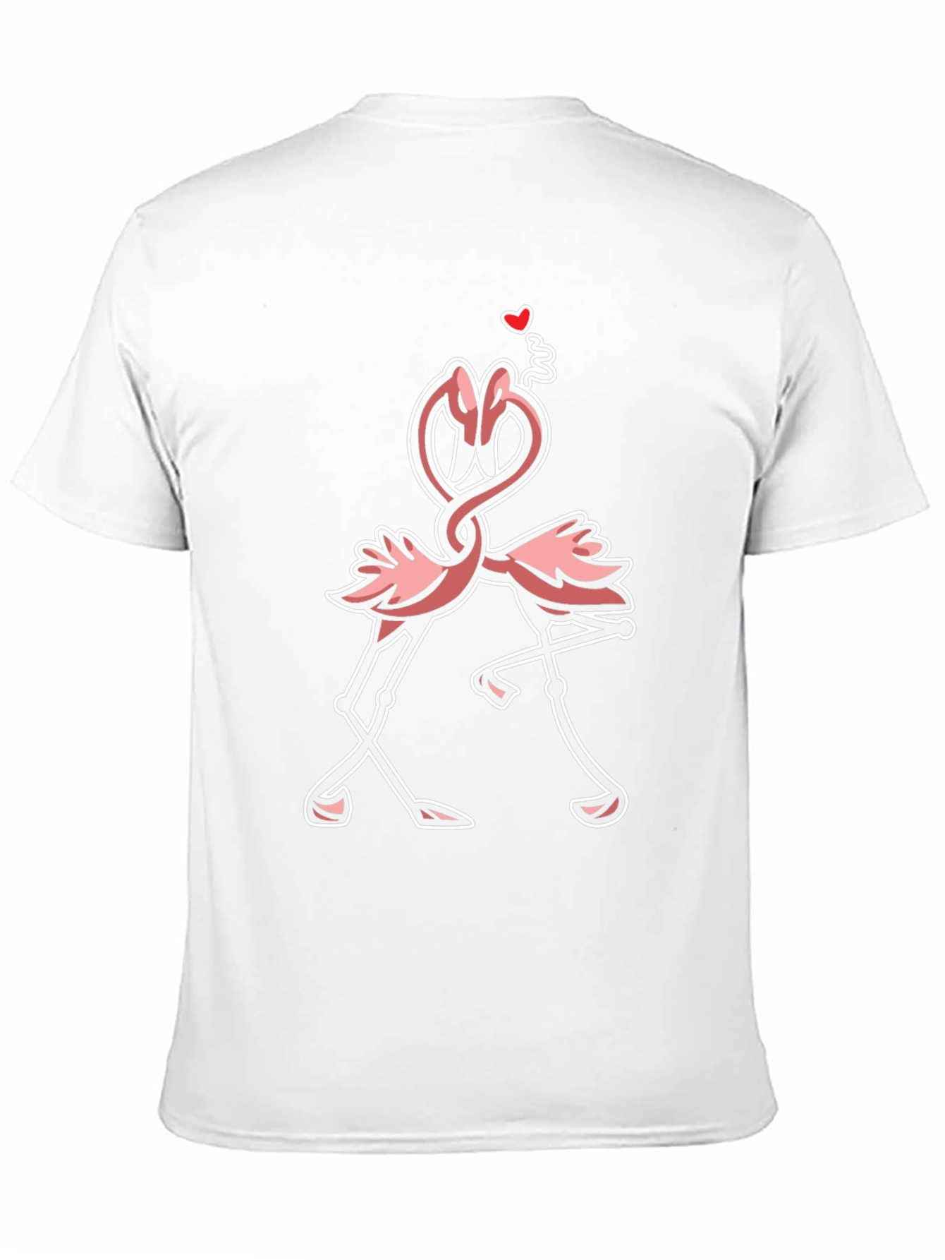 Flamingo Love Black T-Shirt