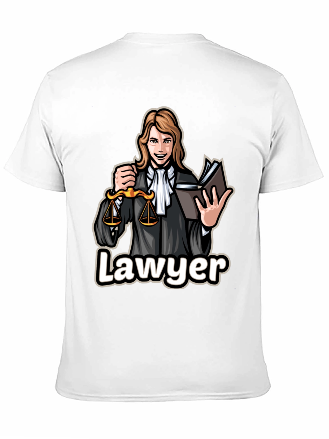 Lawyer Cartoon Graphic T-Shirt