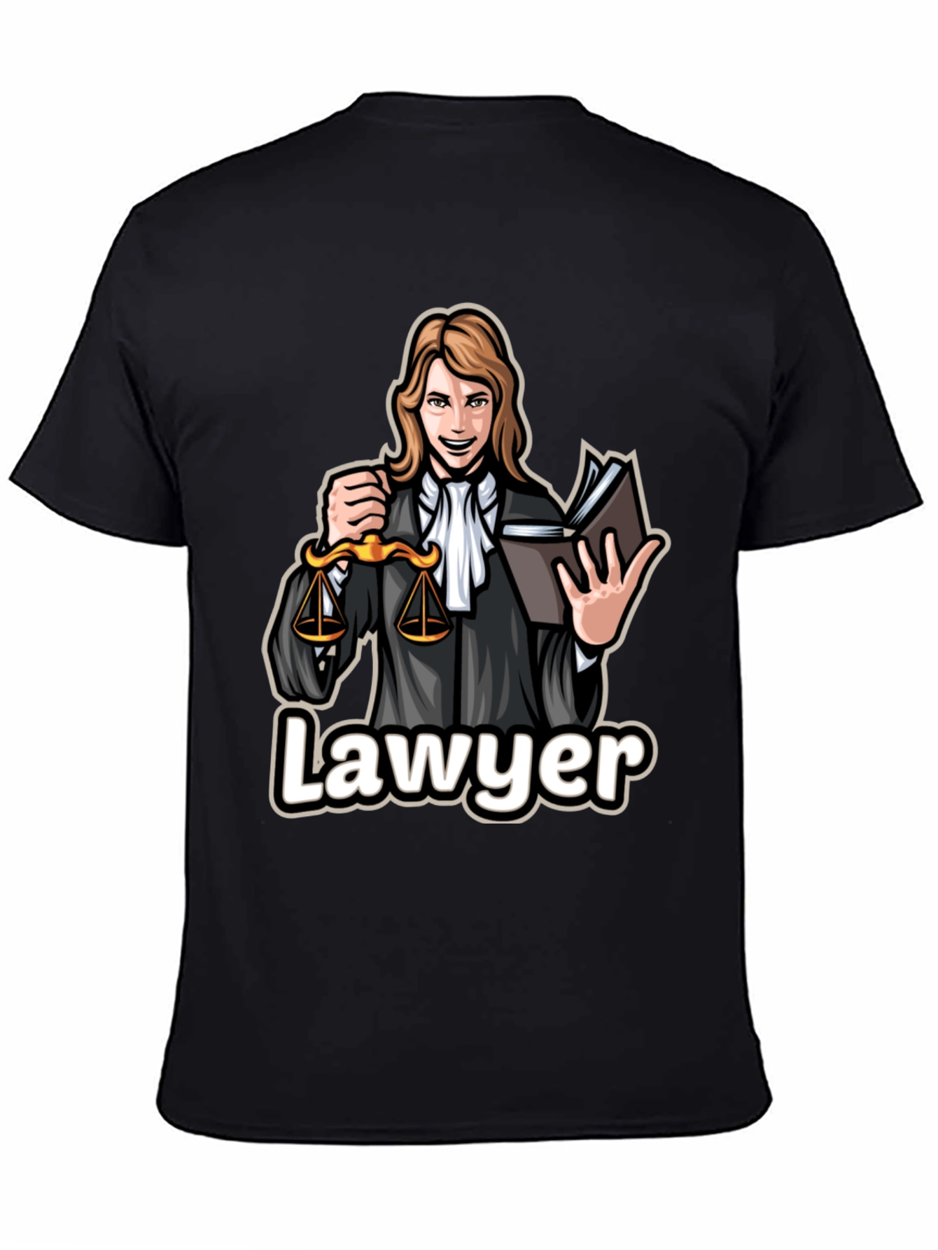 Lawyer Cartoon Graphic T-Shirt