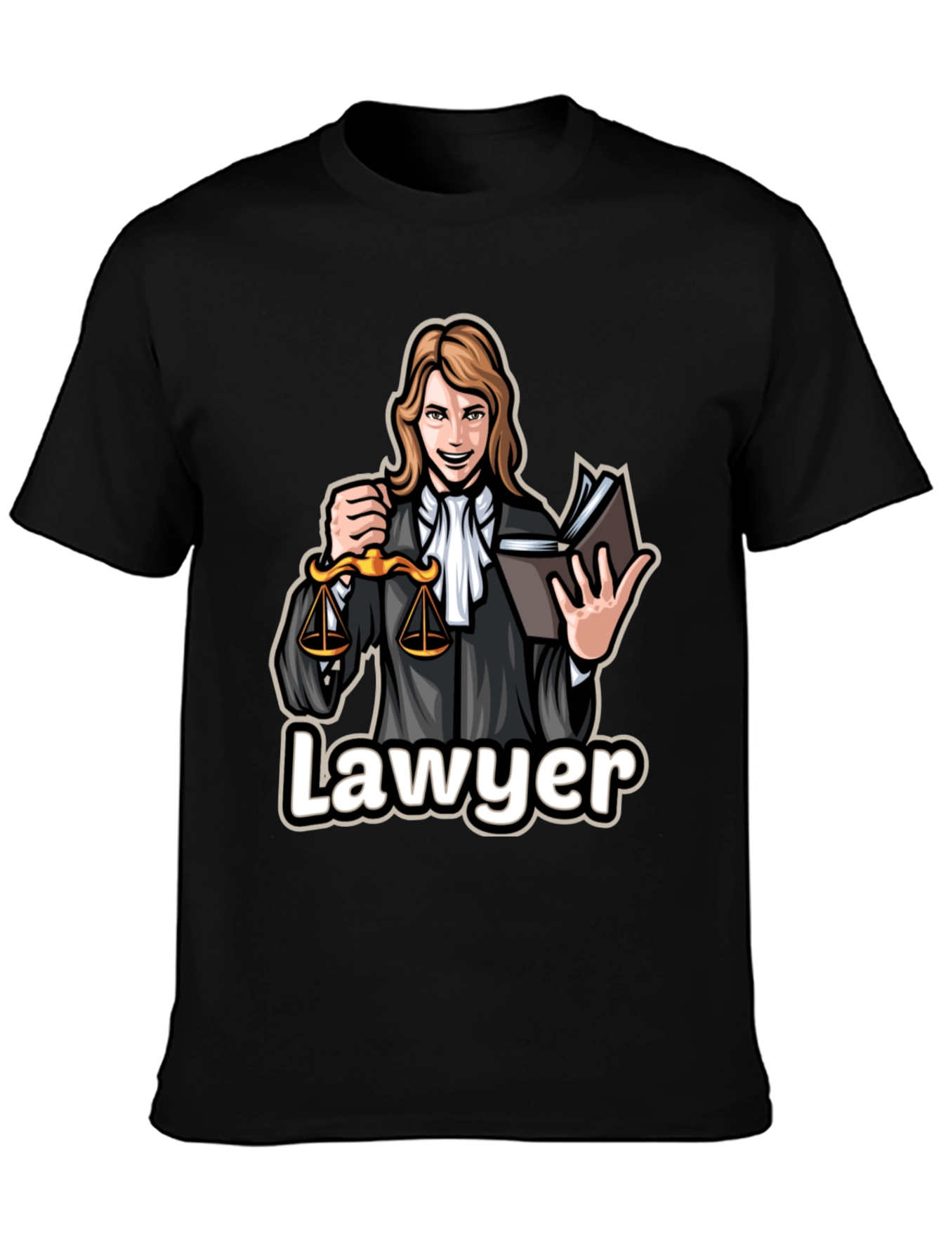 Lawyer Cartoon Graphic T-Shirt