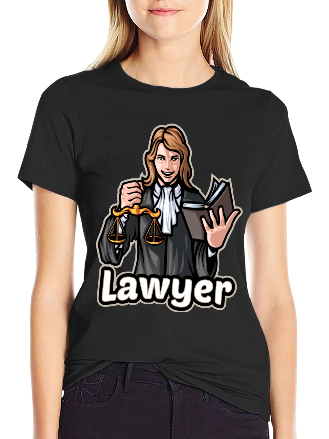 Lawyer Cartoon Graphic T-Shirt