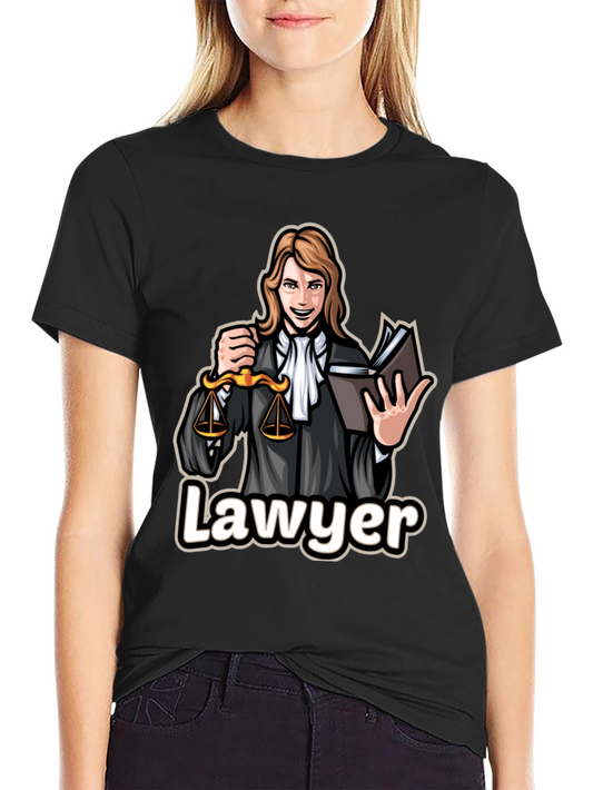 Lawyer Cartoon Graphic T-Shirt