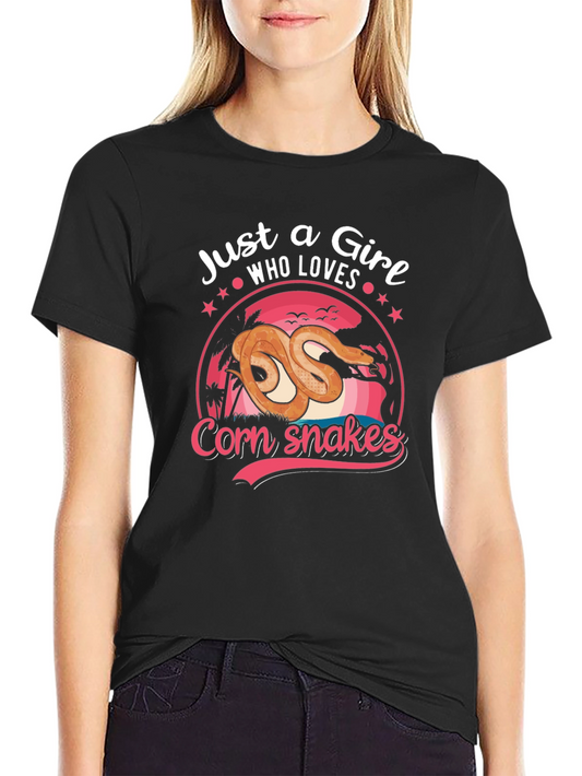 Just A Girl Who Loves Corn Snakes T-Shirt