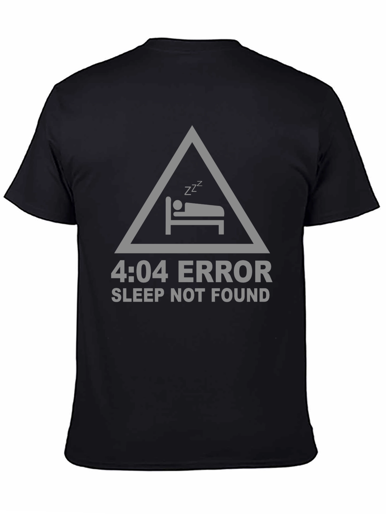 4:04 Error Sleep Not Found Black T-Shirt