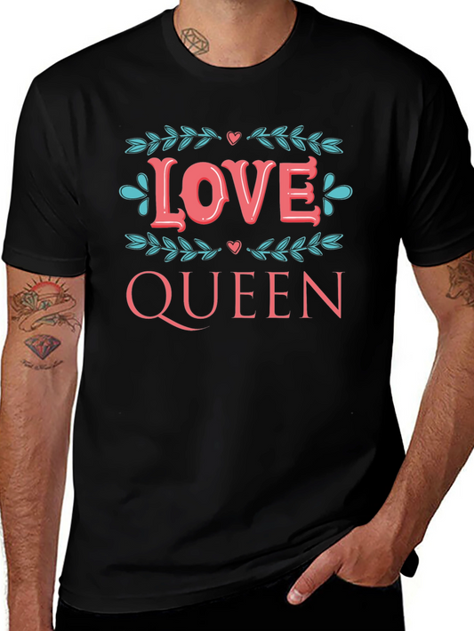 Love Queen Graphic Tee - Stylish Black T-Shirt
