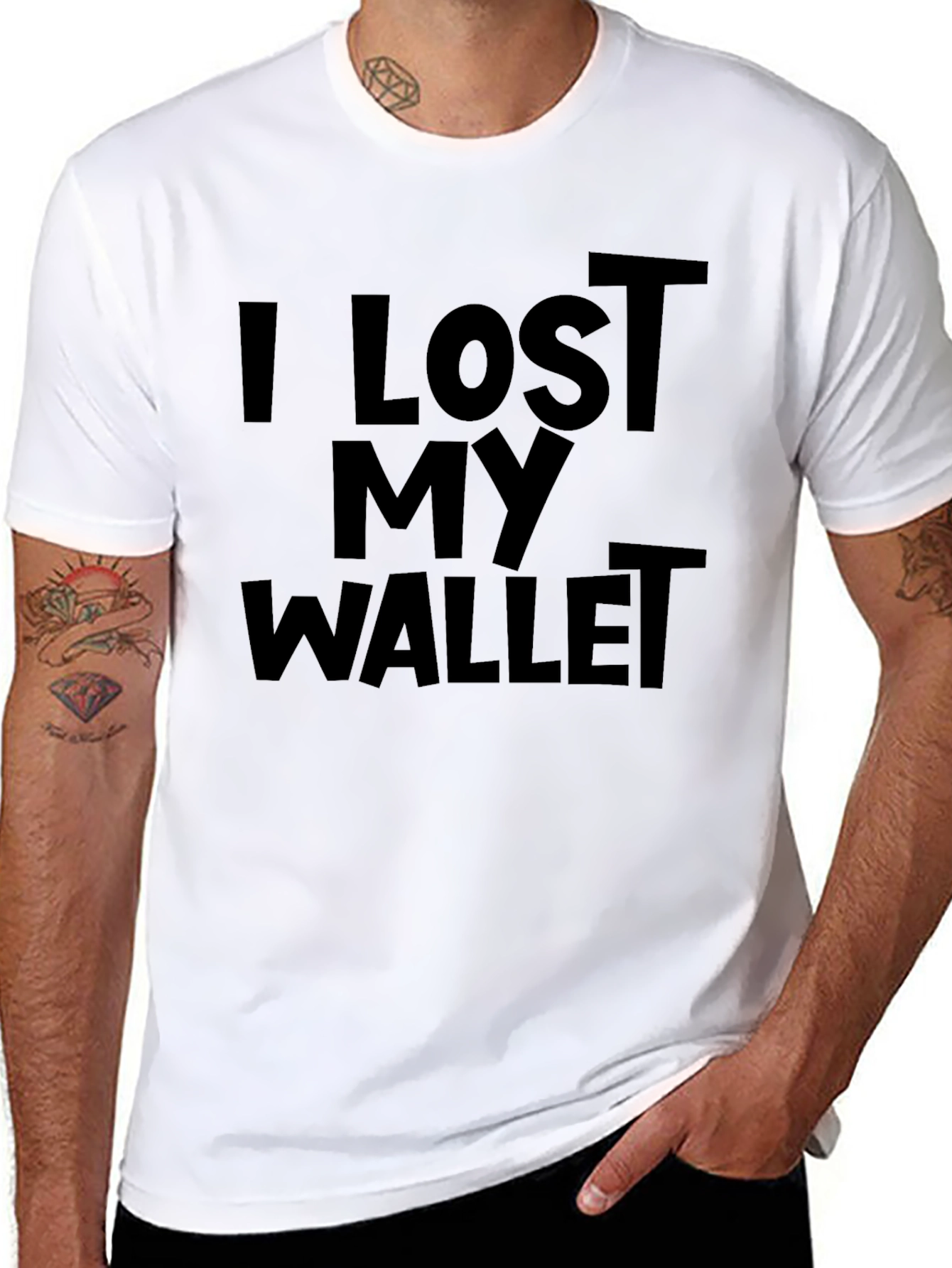 I Lost My Wallet Funny Graphic Tee