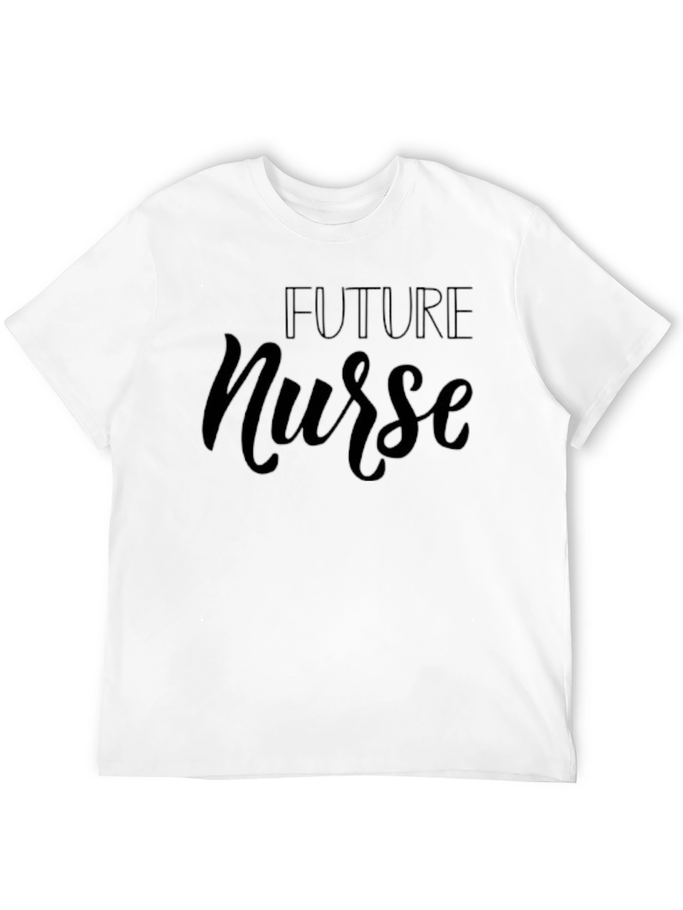 Future Nurse Graphic T-Shirt - Black Cotton Blend