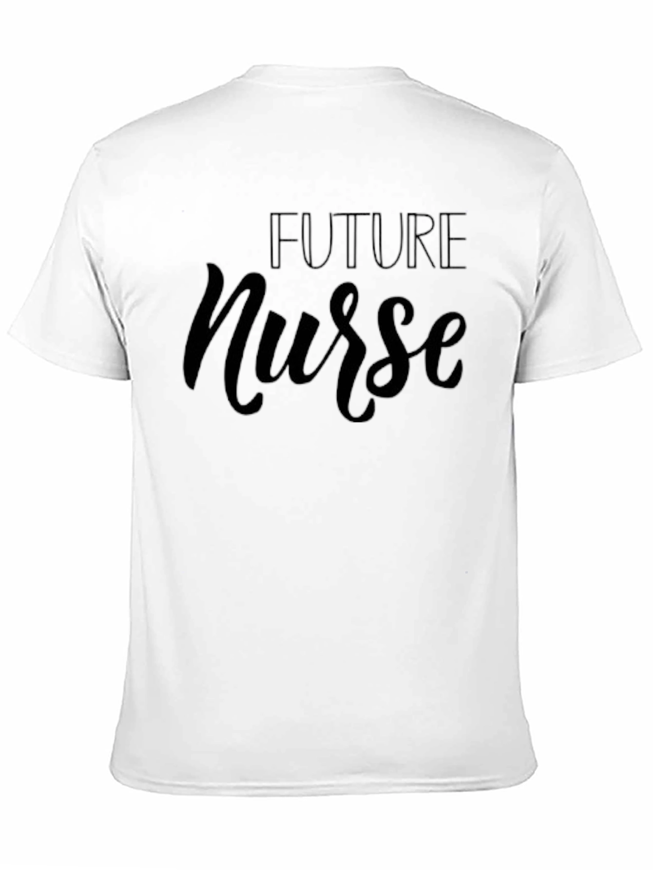 Future Nurse Graphic T-Shirt - Black Cotton Blend