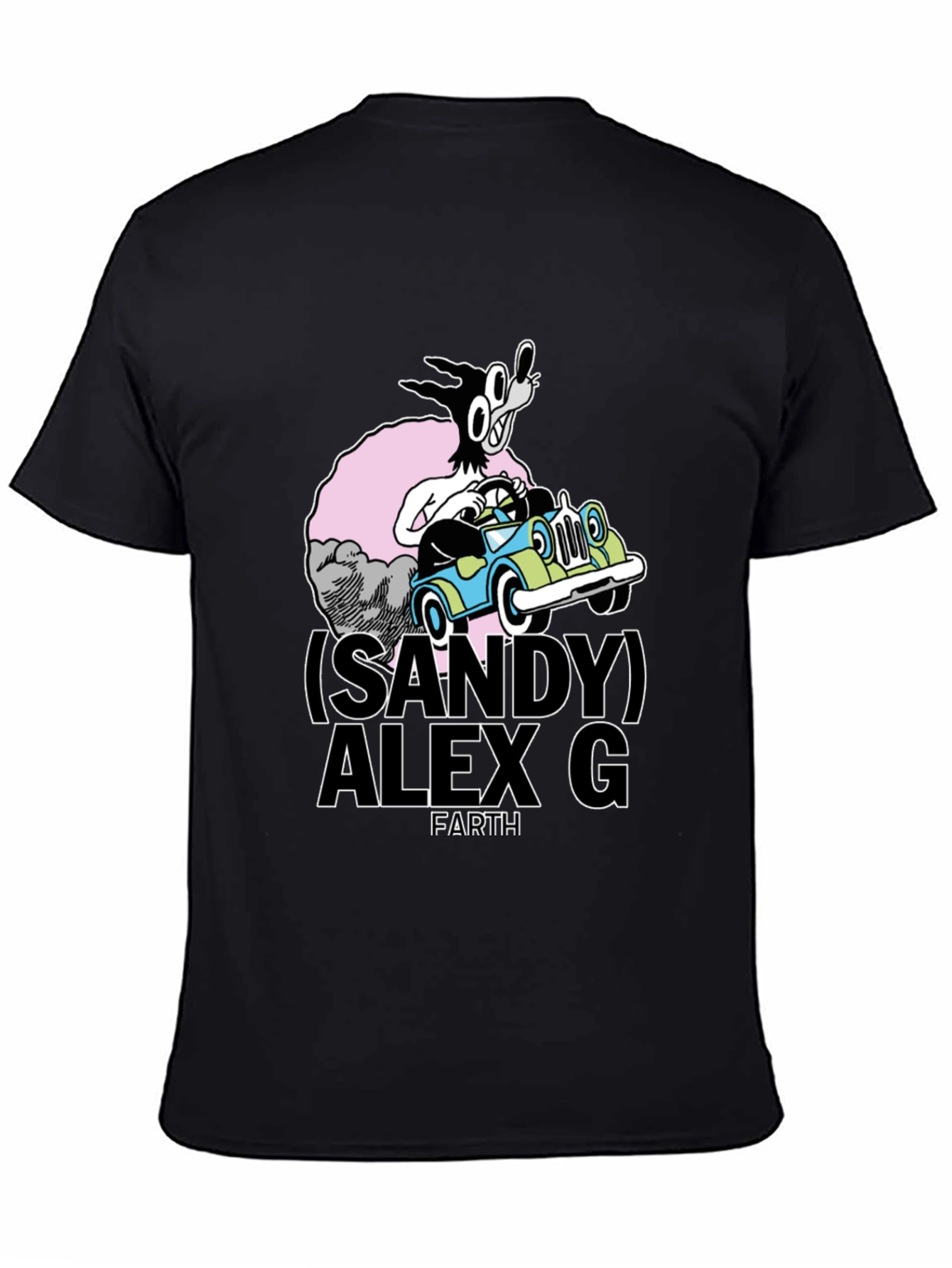 Sandy Alex G Cartoon Graphic Tee - Black