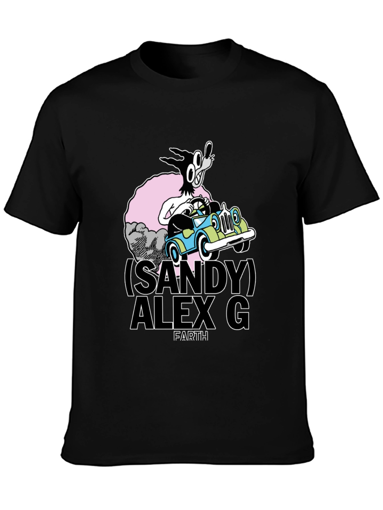 Sandy Alex G Cartoon Graphic Tee - Black