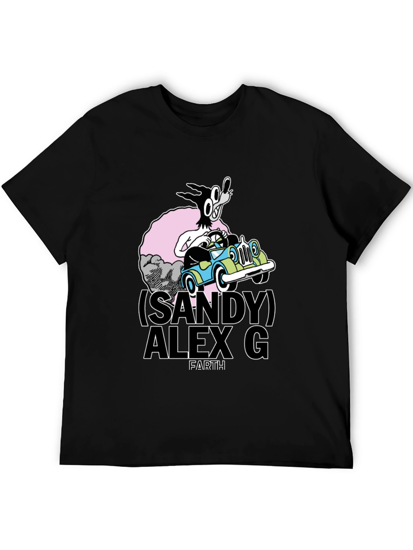 Sandy Alex G Cartoon Graphic Tee - Black