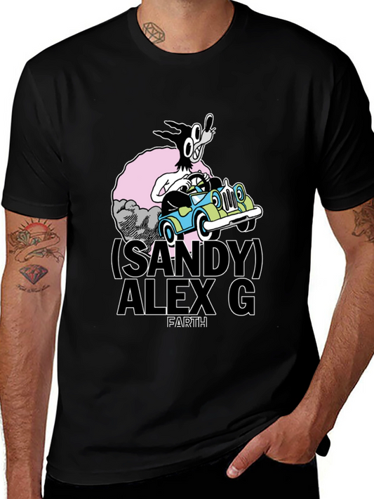Sandy Alex G Cartoon Graphic Tee - Black