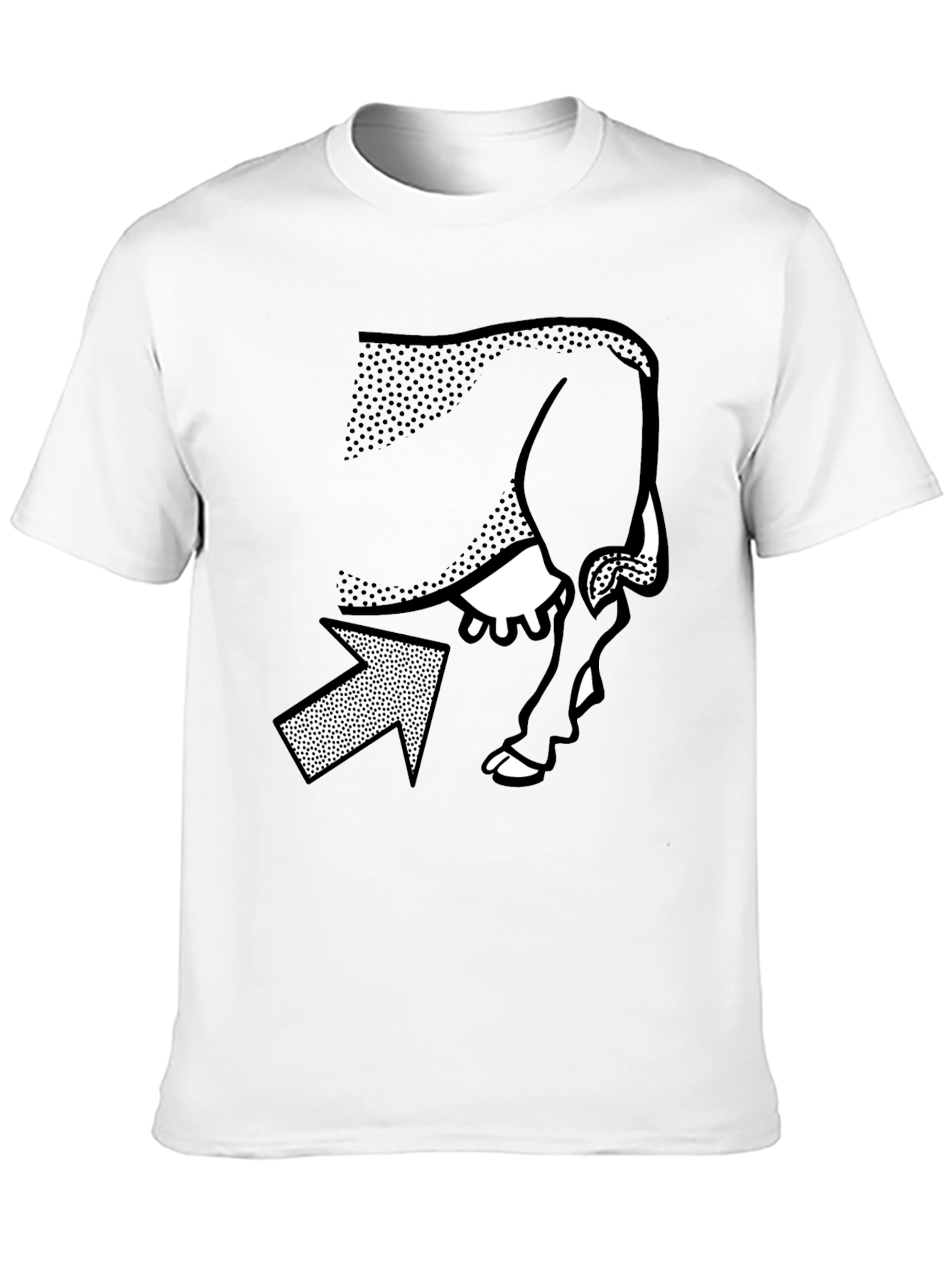 Optical Illusion T-Shirt - Cow or Woman?