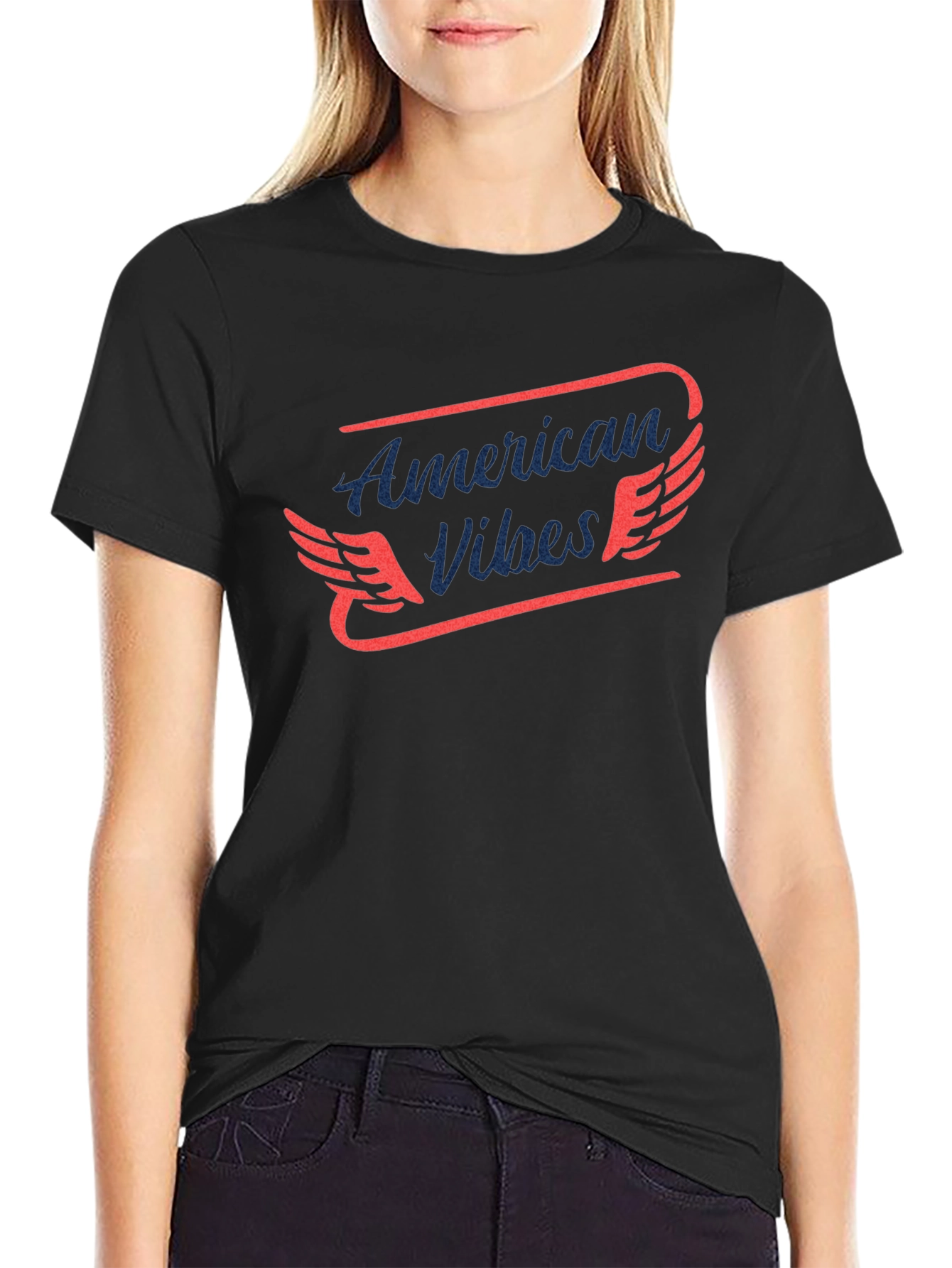 American Vibes Graphic Tee - Black