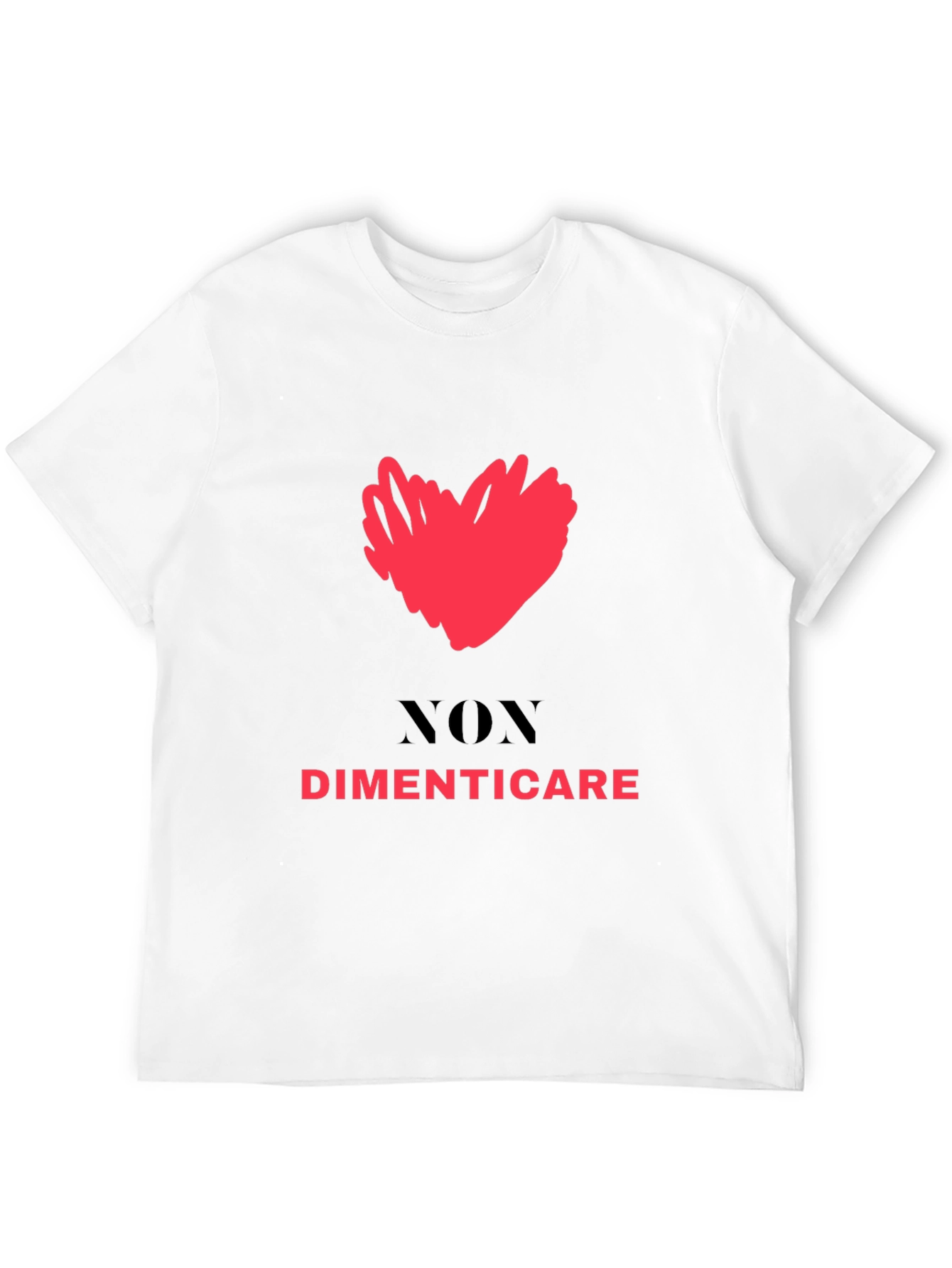 Dont Forget Tee - Heart Graphic Black T-Shirt
