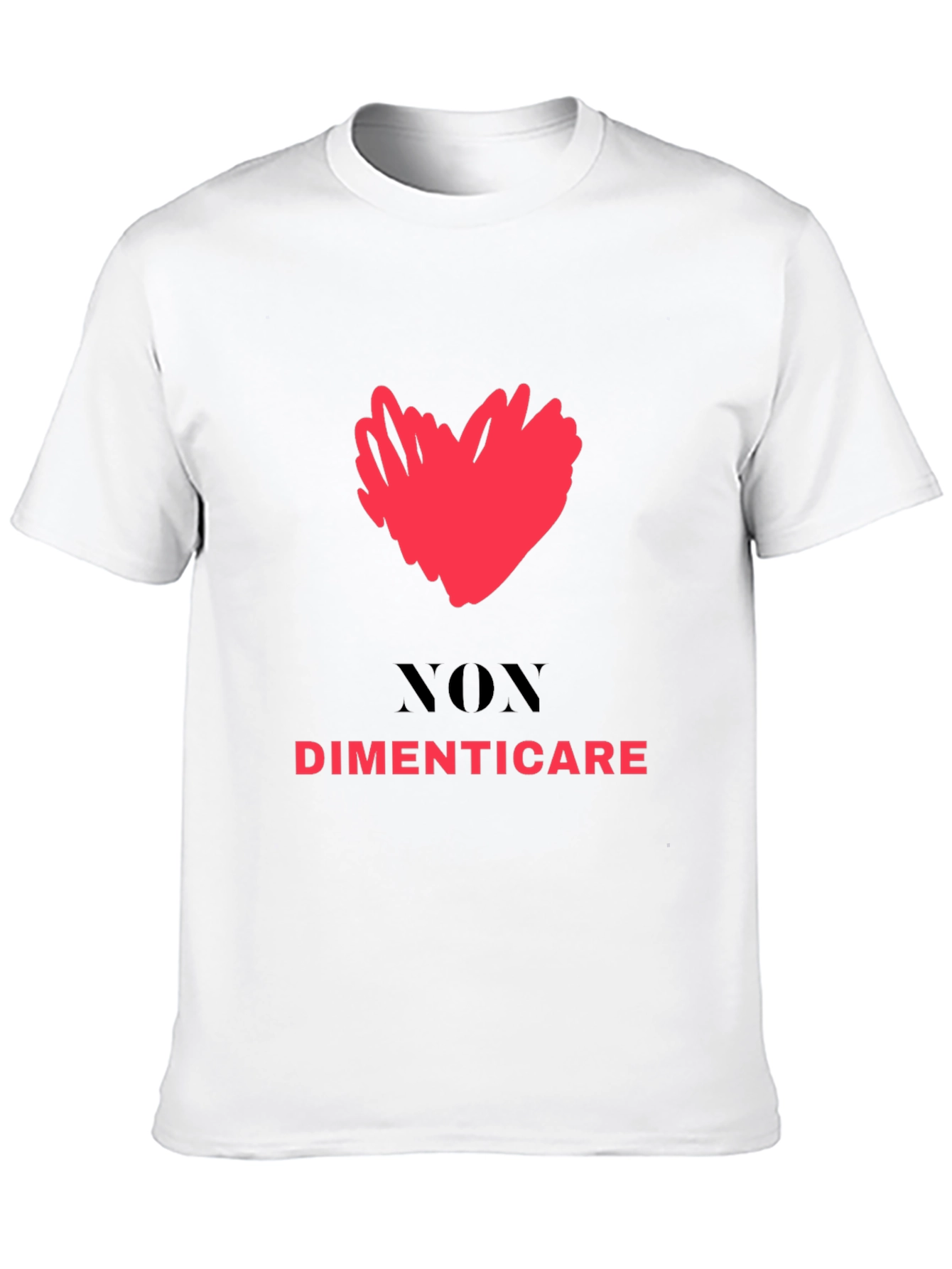 Dont Forget Tee - Heart Graphic Black T-Shirt