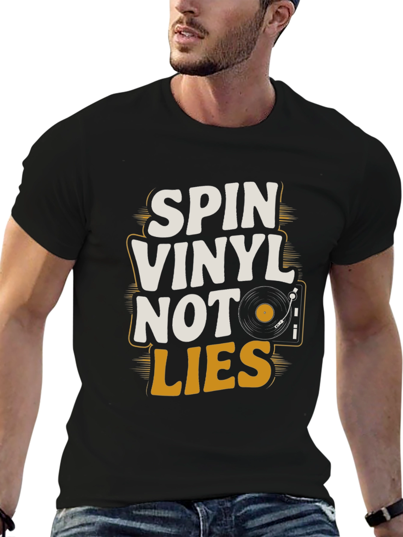Spin Vinyl Not Lies Graphic Tee