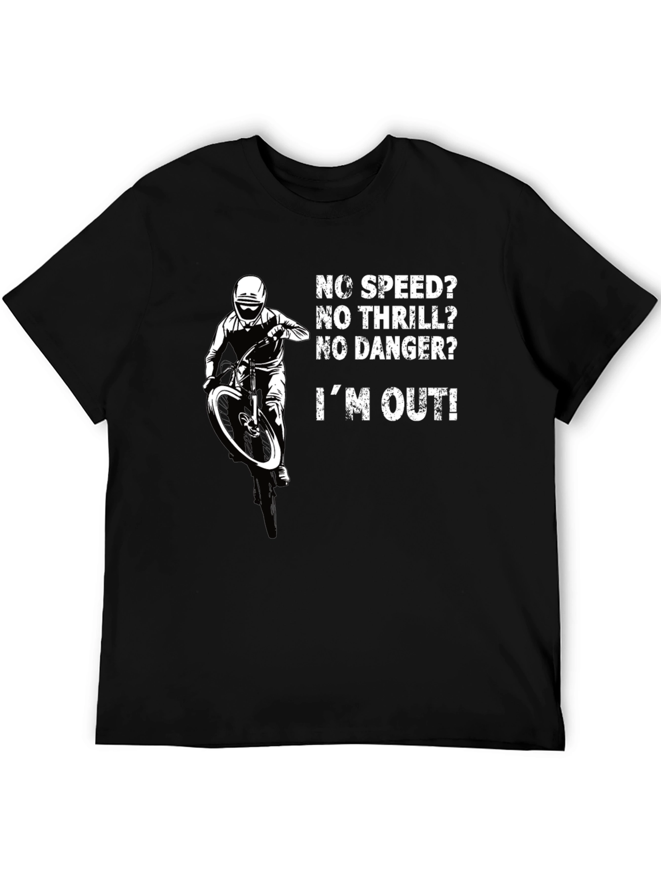 No Speed No Thrill Biker T-Shirt