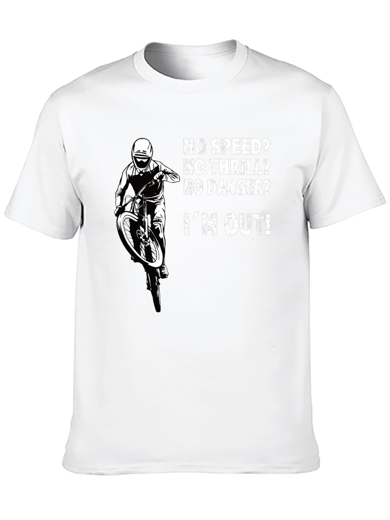 No Speed No Thrill Biker T-Shirt