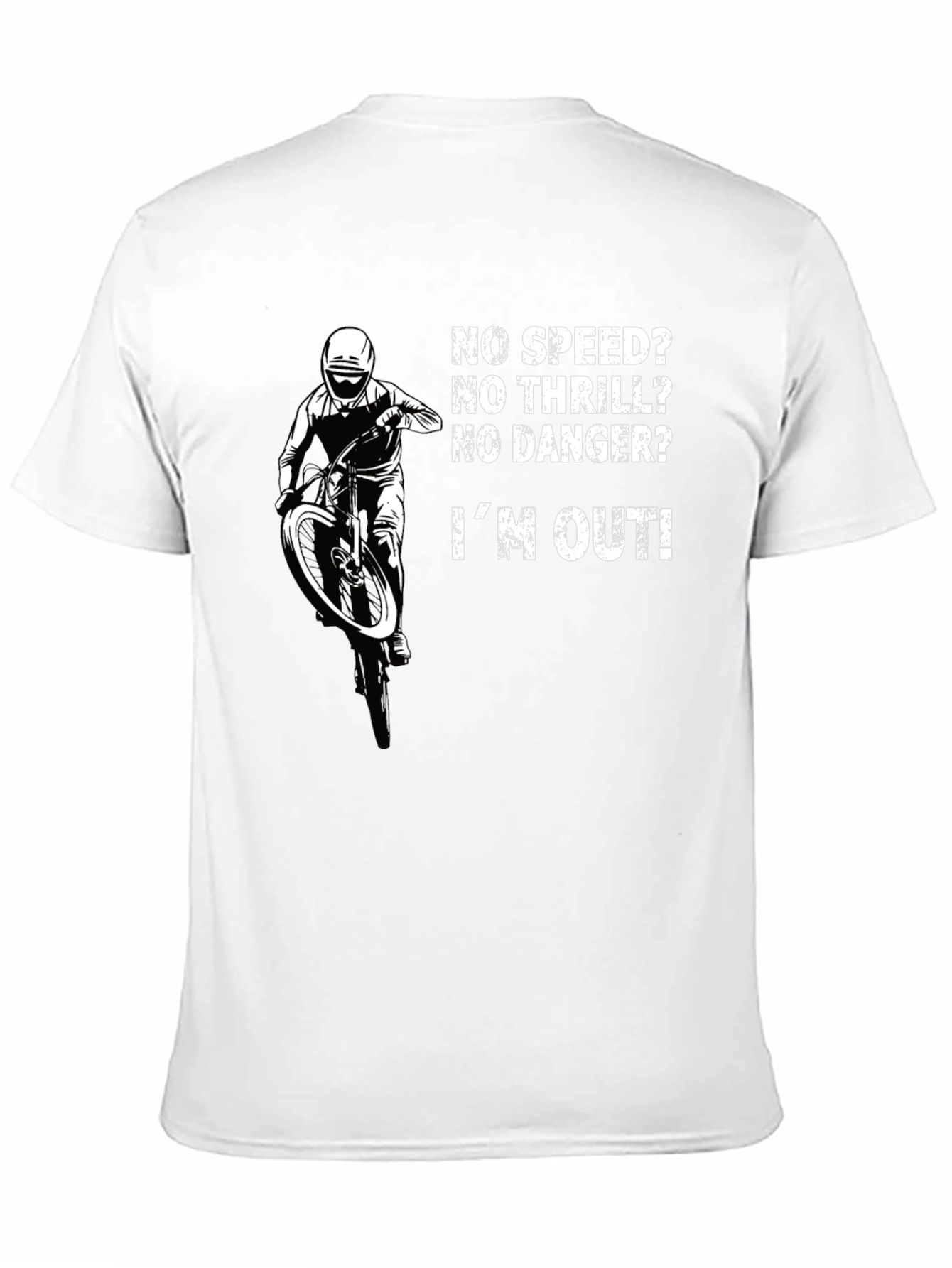 No Speed No Thrill Biker T-Shirt