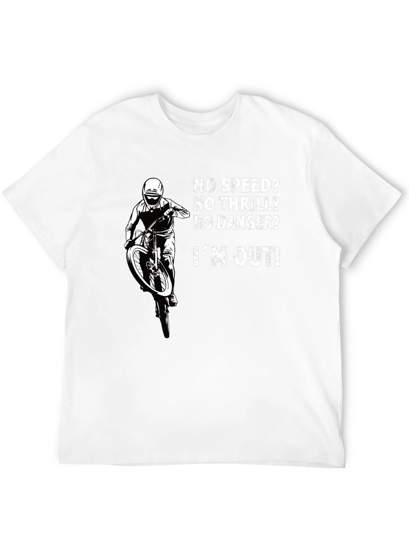 No Speed No Thrill Biker T-Shirt