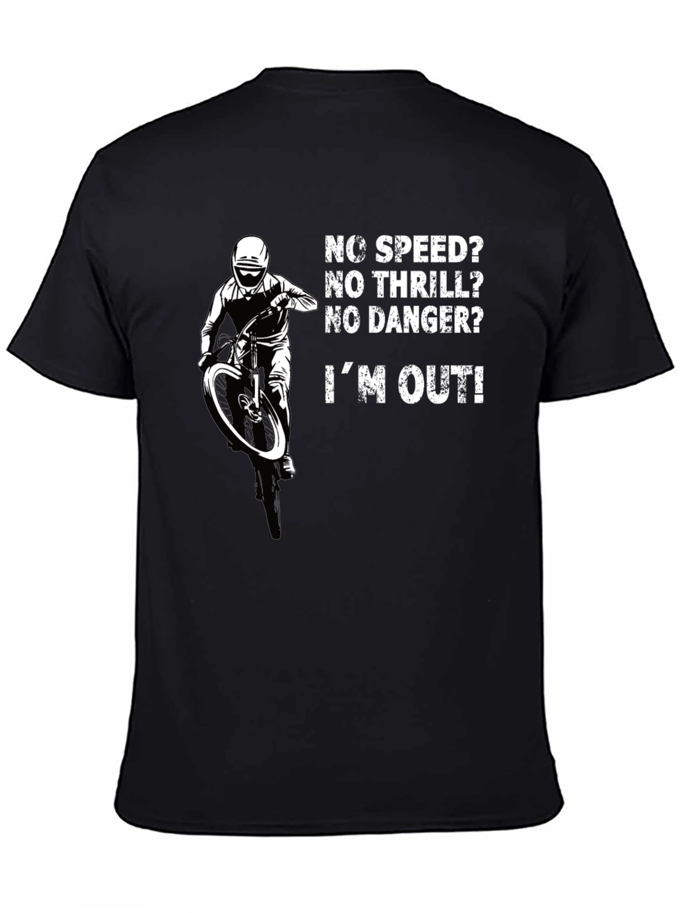 No Speed No Thrill Biker T-Shirt